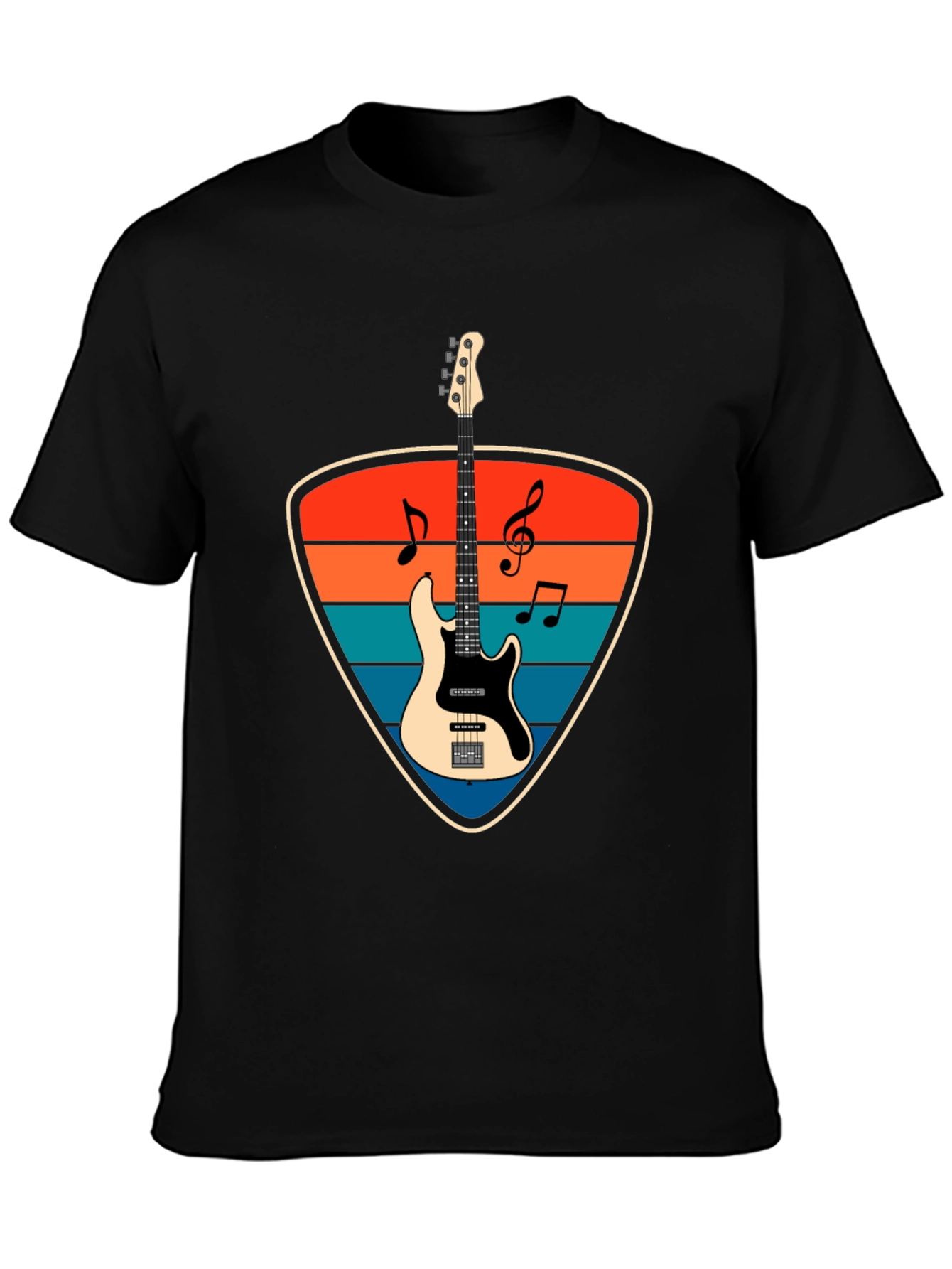 Retro Electric Bass Guitar T-Shirt