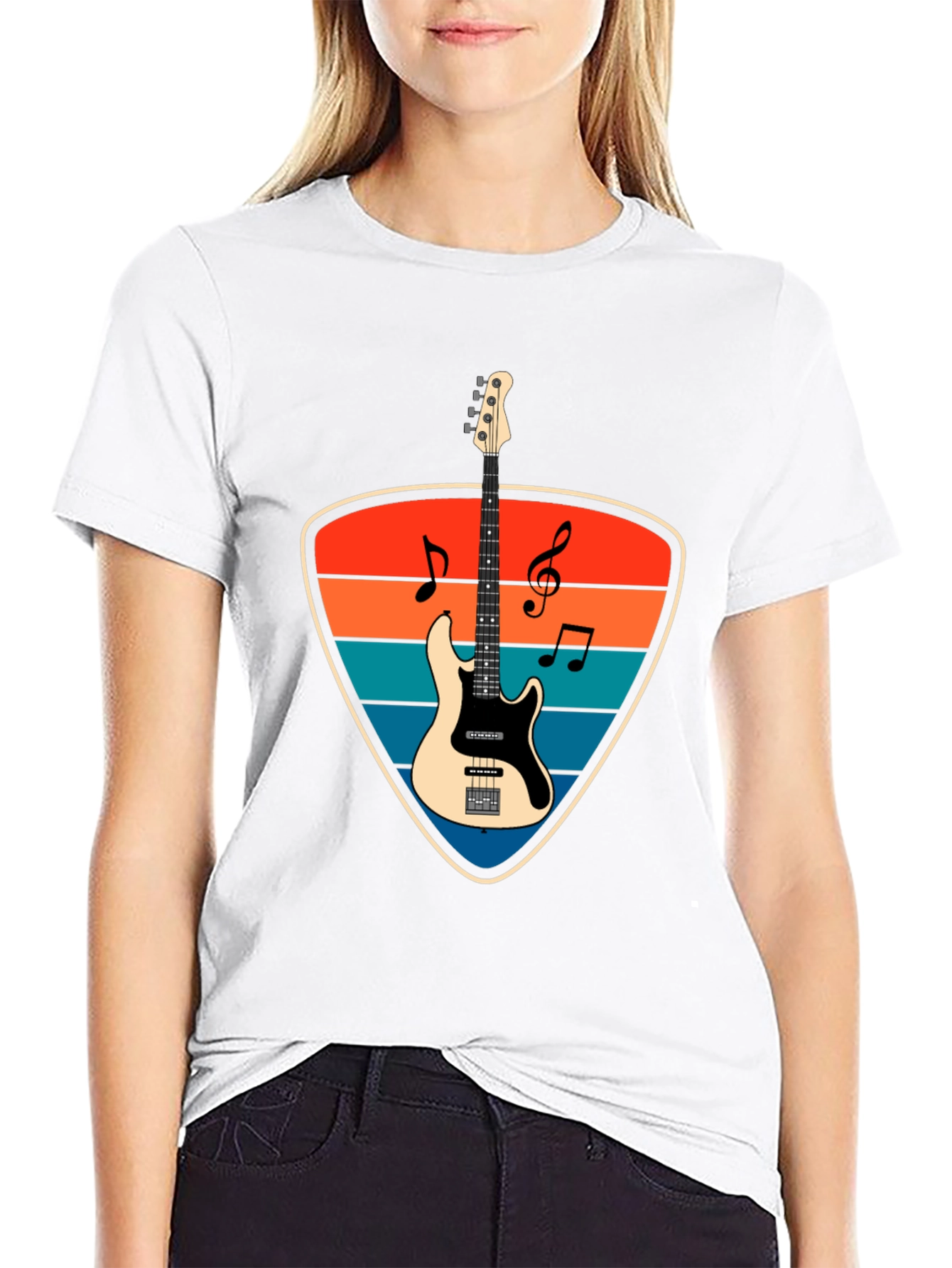 Retro Electric Bass Guitar T-Shirt