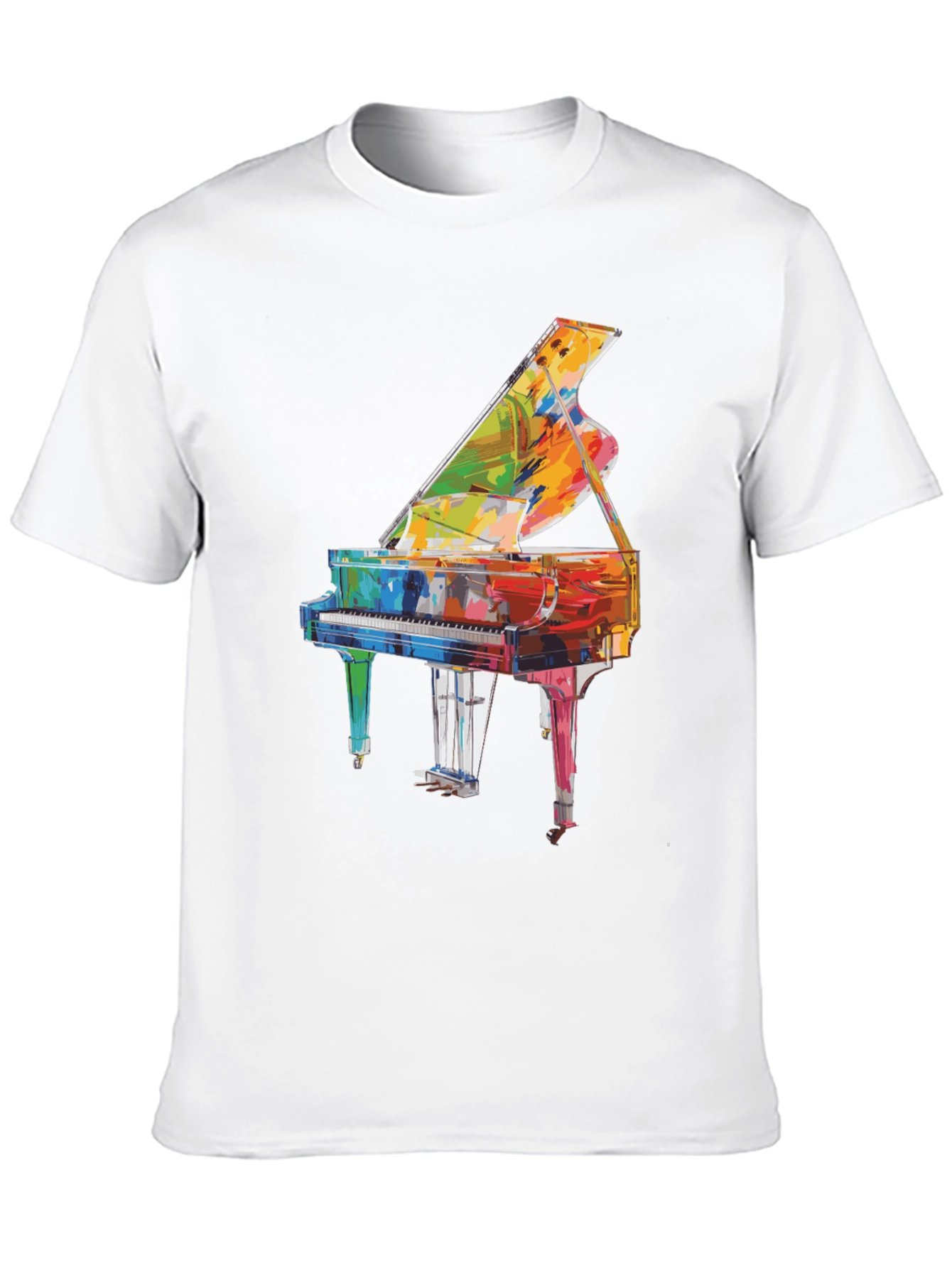Grand Piano Graphic Tee - Music Lover Shirt
