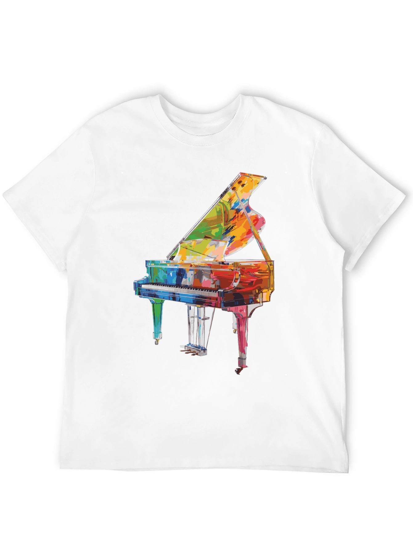 Grand Piano Graphic Tee - Music Lover Shirt