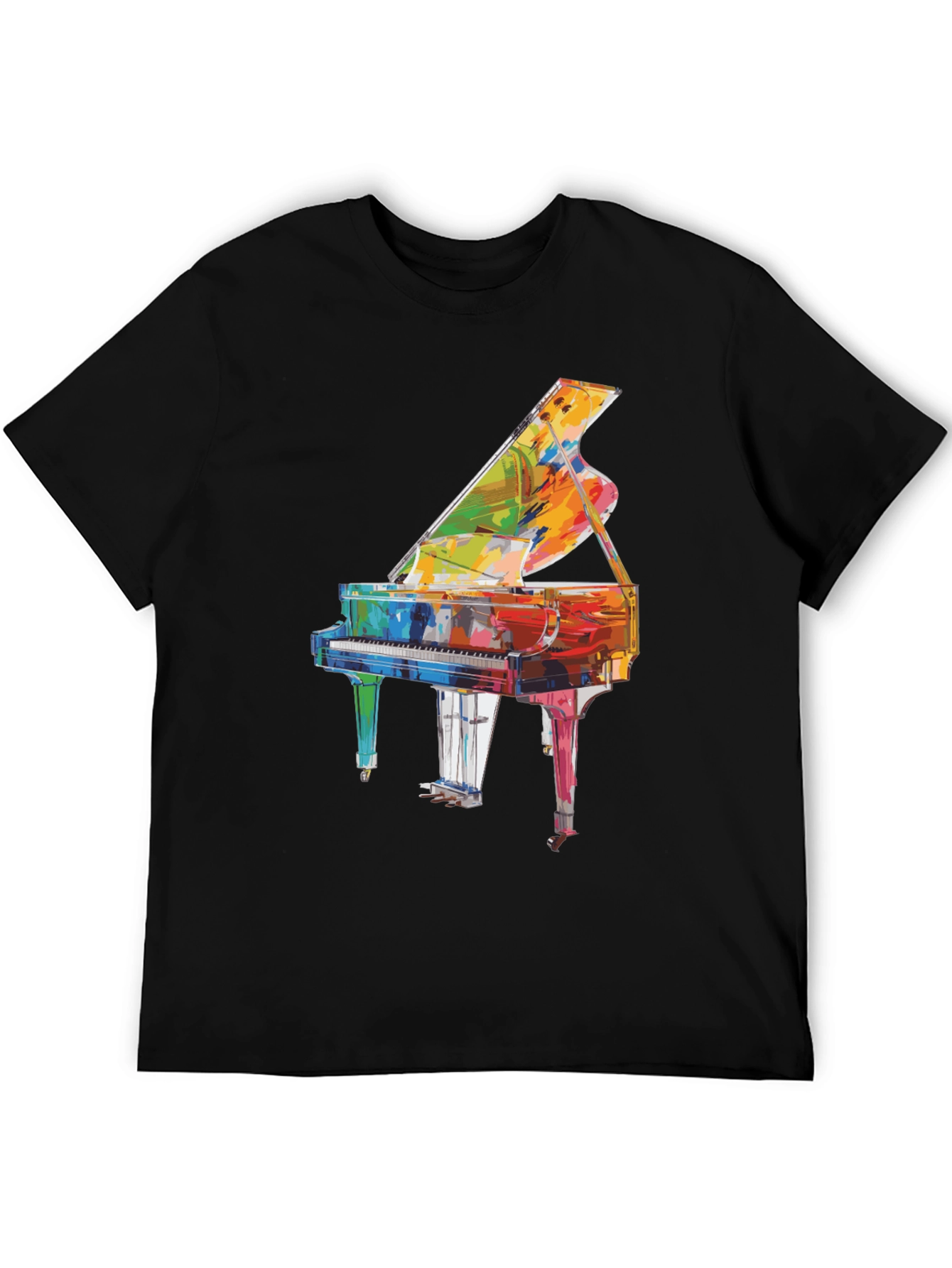 Grand Piano Graphic Tee - Music Lover Shirt