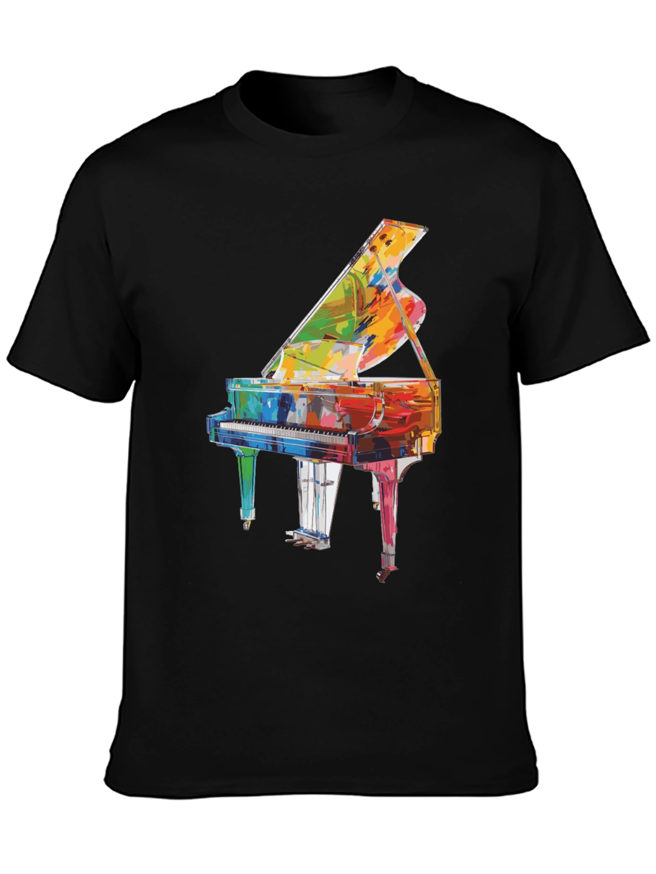 Grand Piano Graphic Tee - Music Lover Shirt