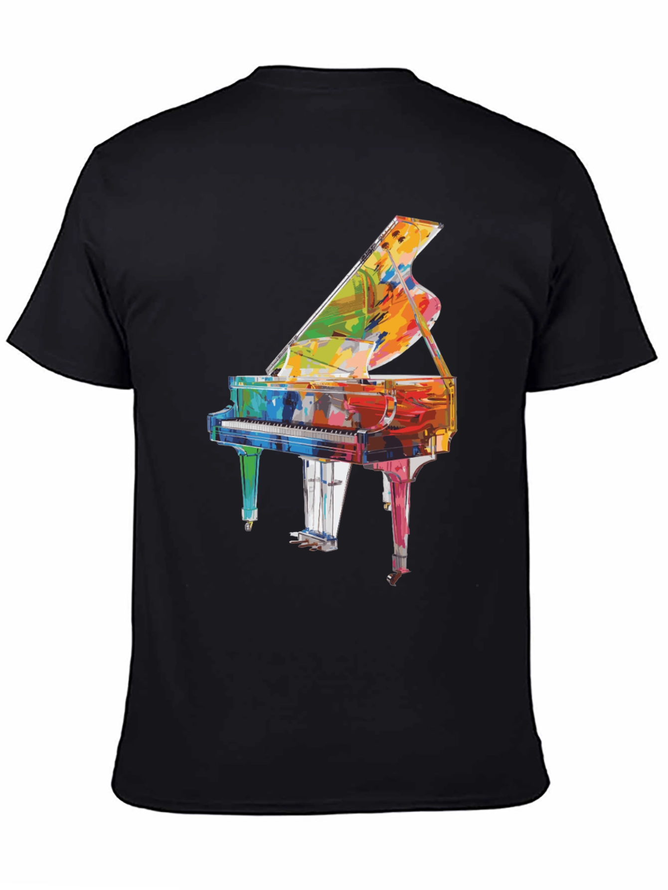 Grand Piano Graphic Tee - Music Lover Shirt