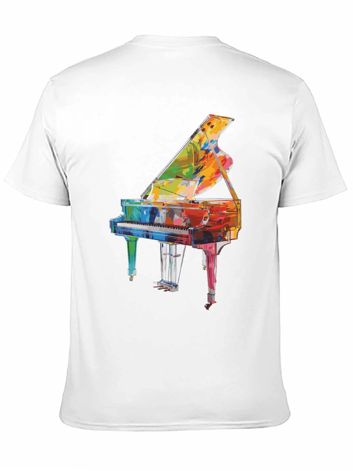 Grand Piano Graphic Tee - Music Lover Shirt