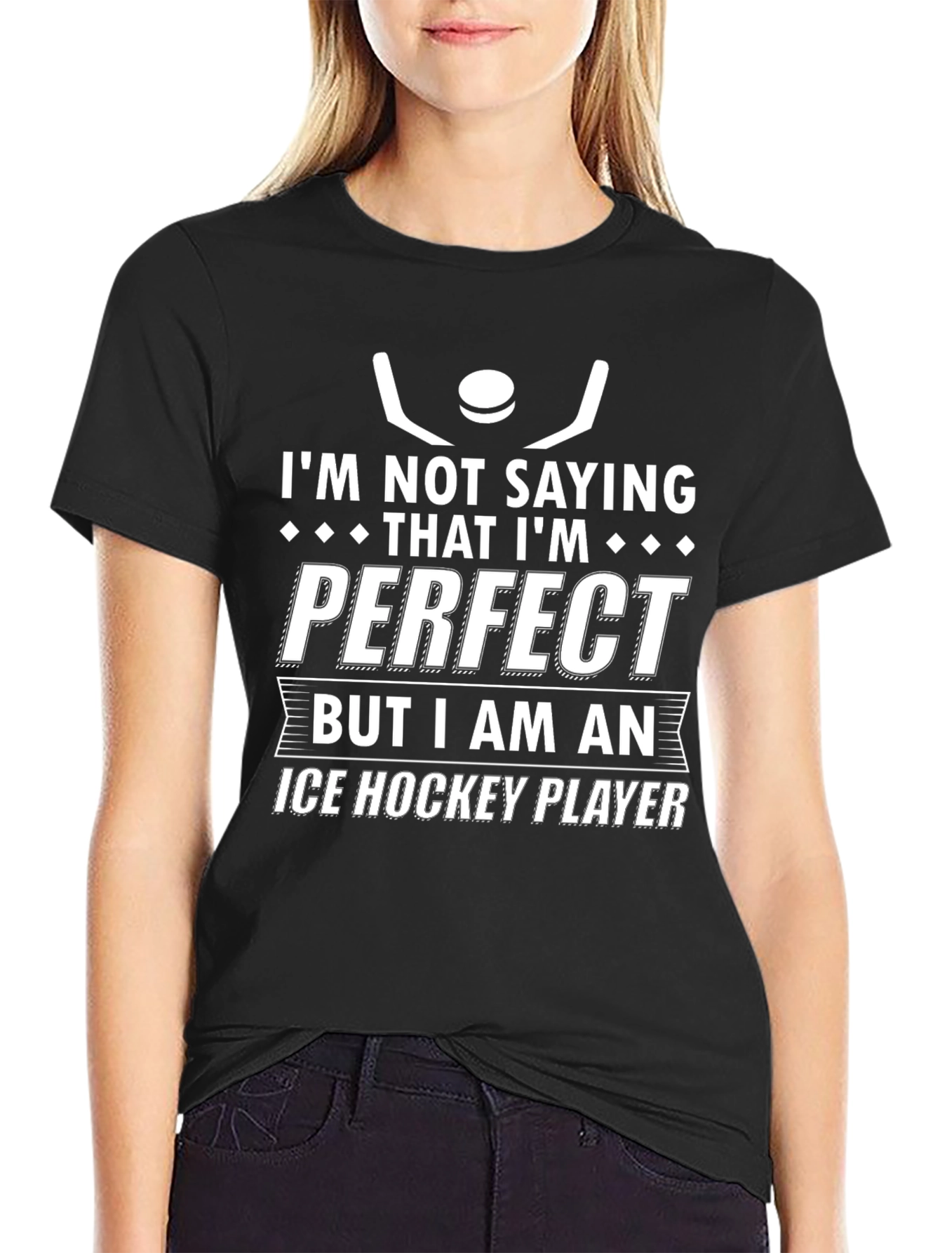 Ice Hockey Player Novelty T-Shirt