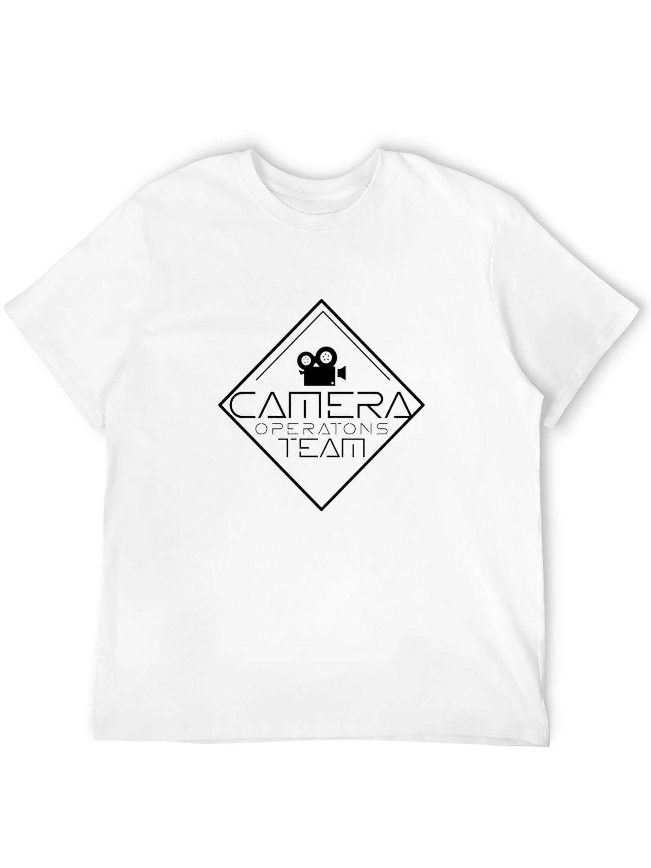 Camera Operators Team Black Crew Neck T-Shirt
