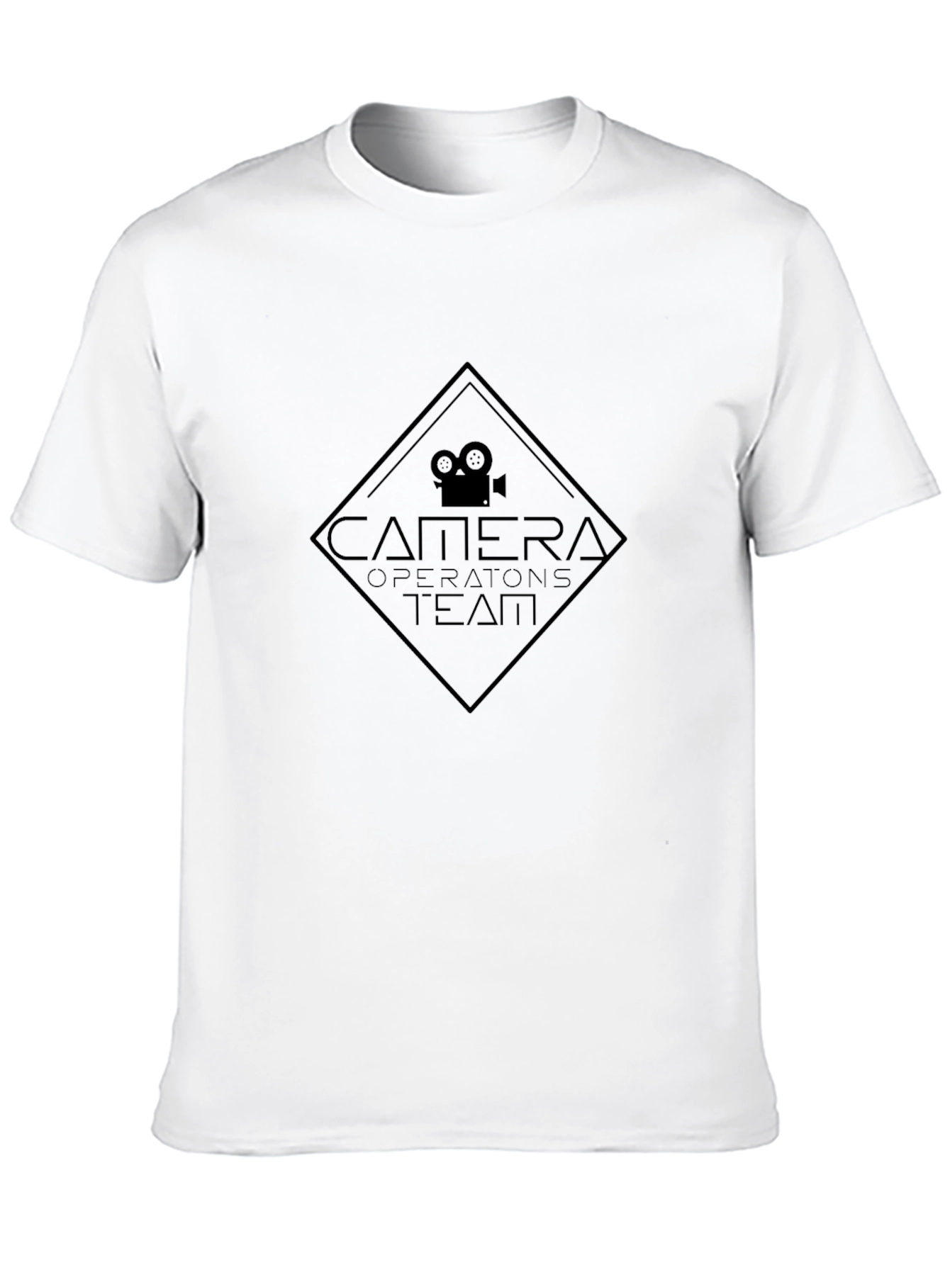 Camera Operators Team Black Crew Neck T-Shirt