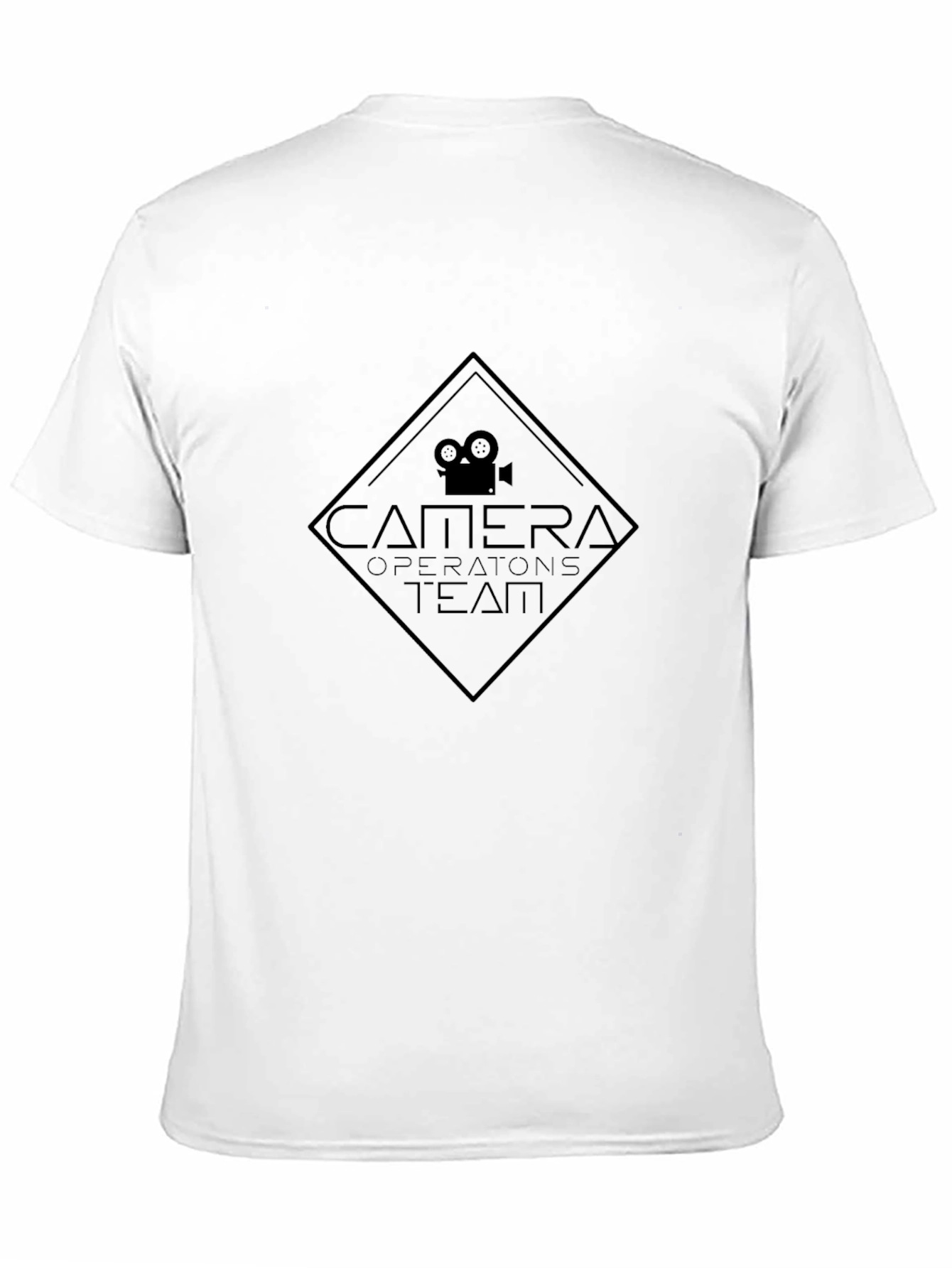 Camera Operators Team Black Crew Neck T-Shirt