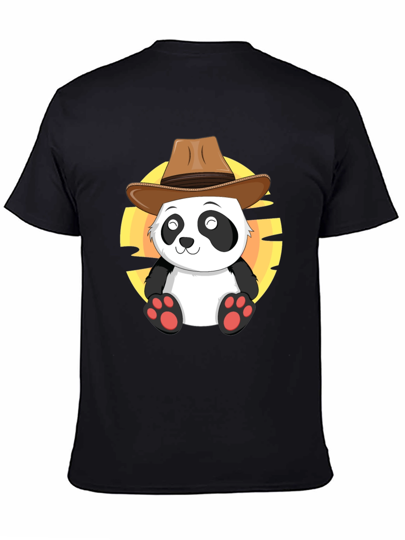 Cowboy Panda T-Shirt - Cute Western Style