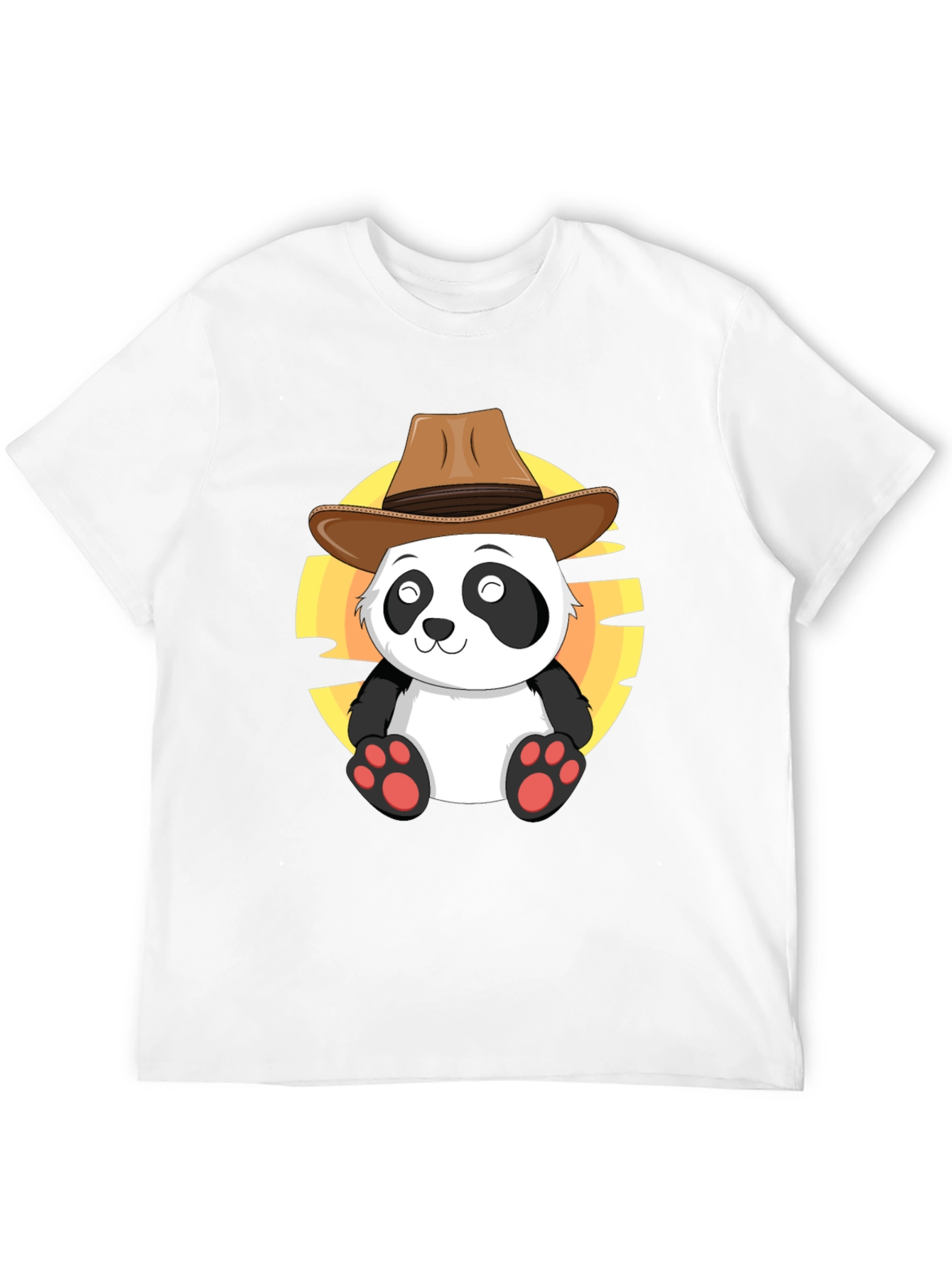 Cowboy Panda T-Shirt - Cute Western Style