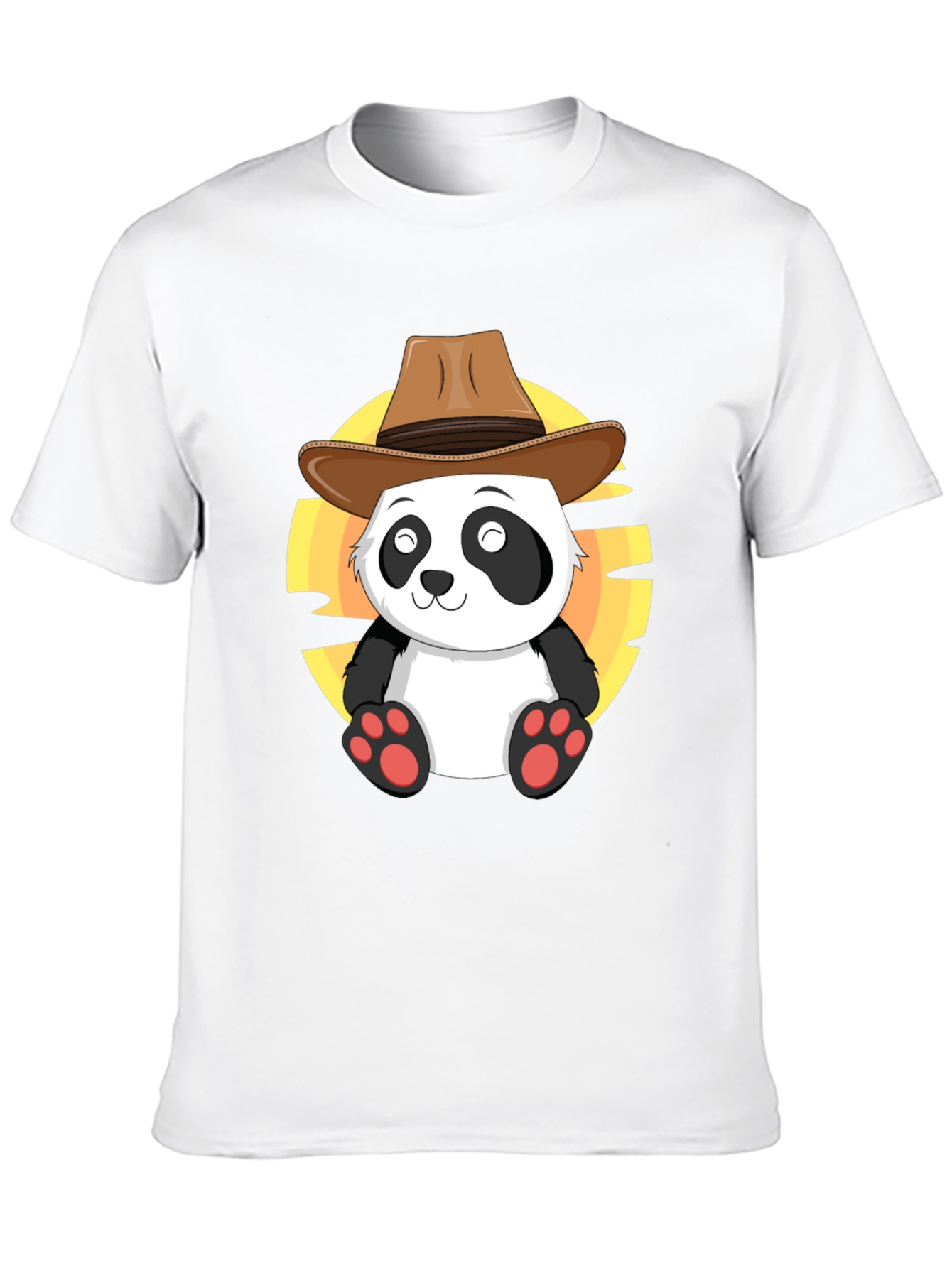 Cowboy Panda T-Shirt - Cute Western Style