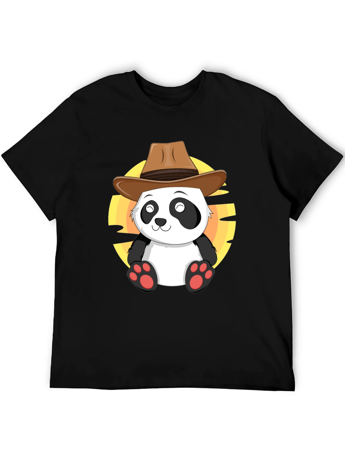 Cowboy Panda T-Shirt - Cute Western Style