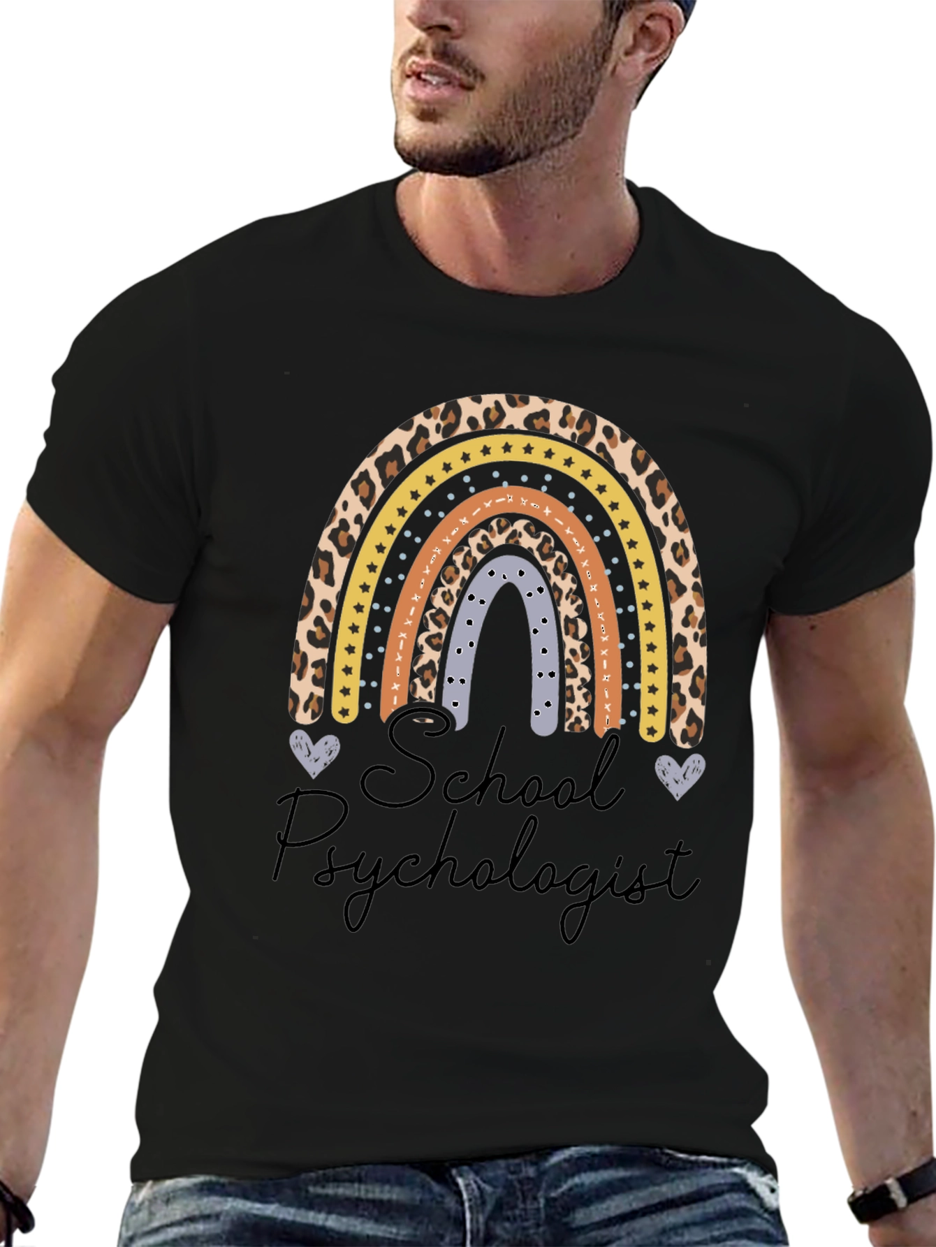 School Psychologist Rainbow T-Shirt