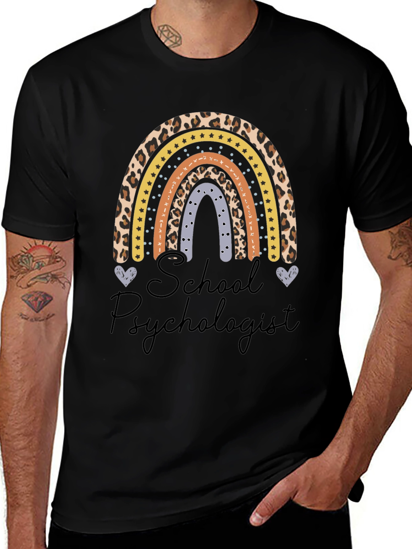 School Psychologist Rainbow T-Shirt