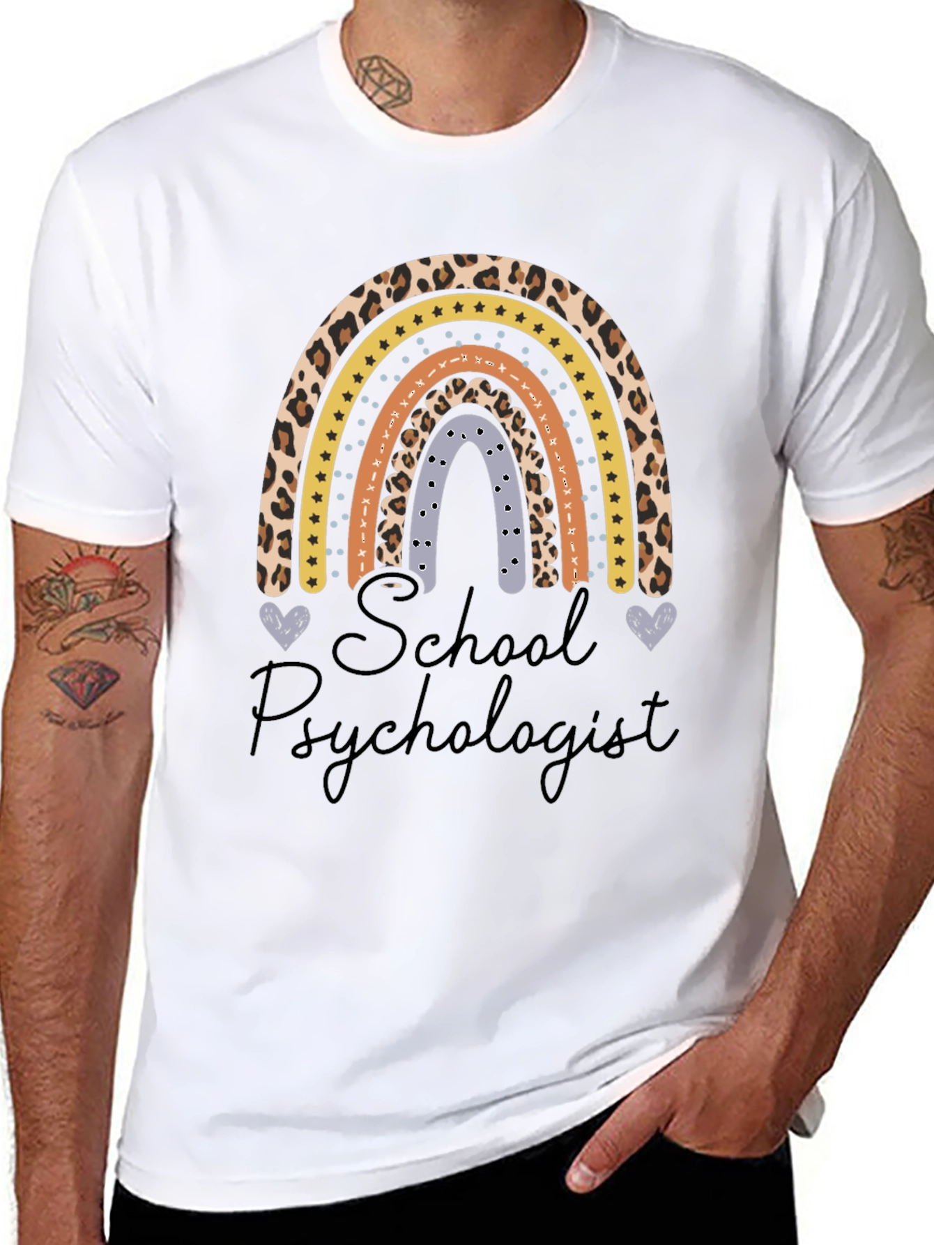 School Psychologist Rainbow T-Shirt