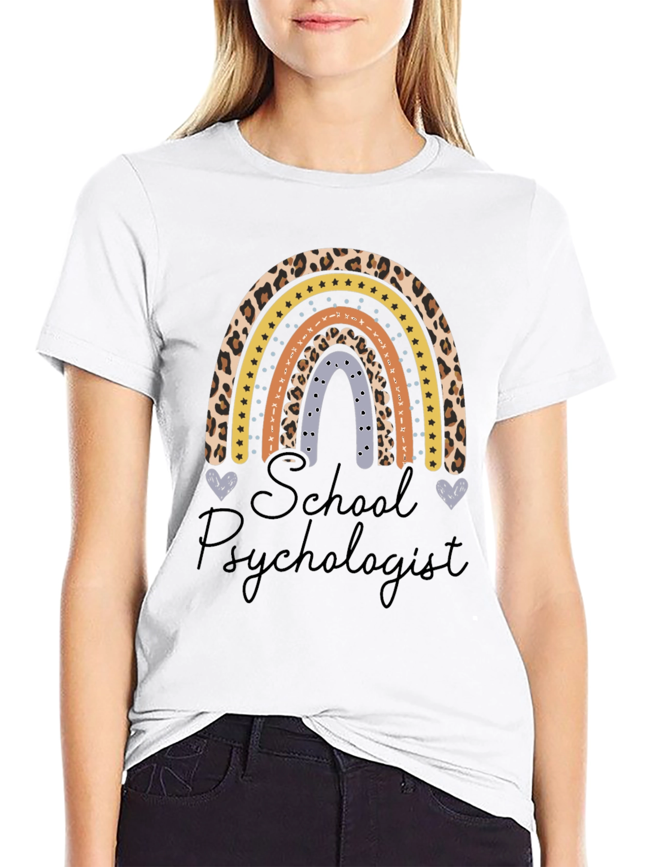 School Psychologist Rainbow T-Shirt