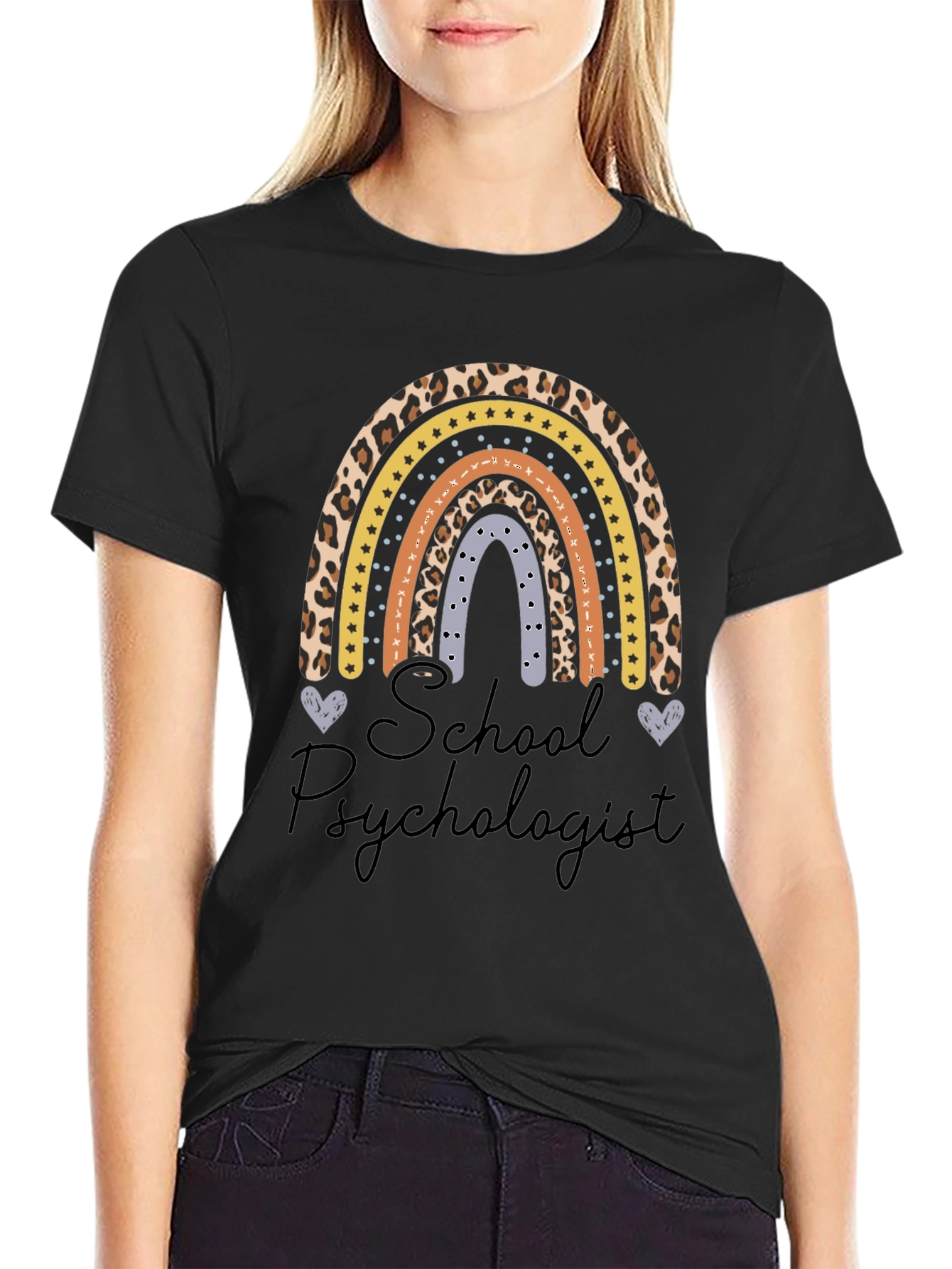 School Psychologist Rainbow T-Shirt