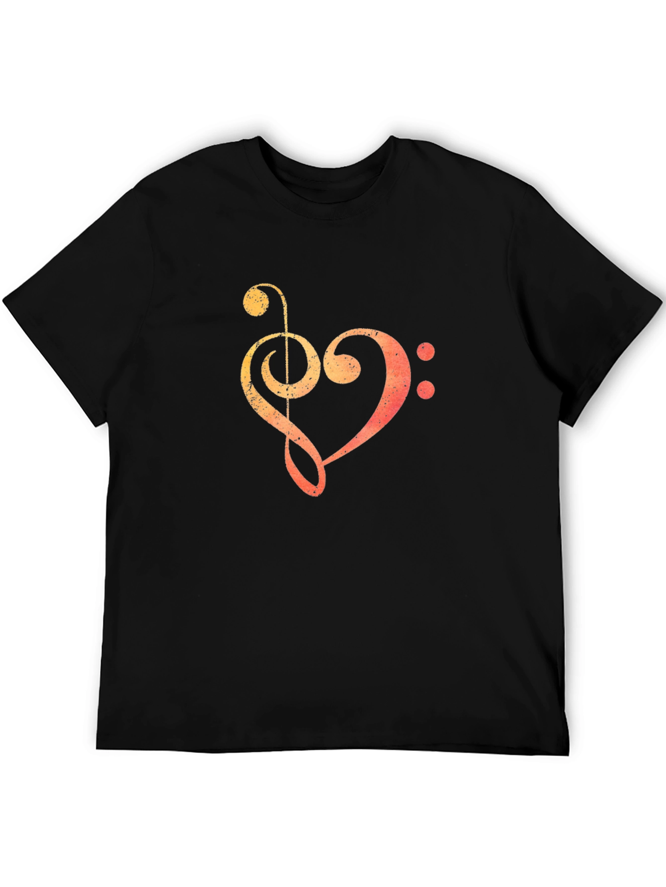Music Heartbeat T-Shirt - Black Graphic Tee