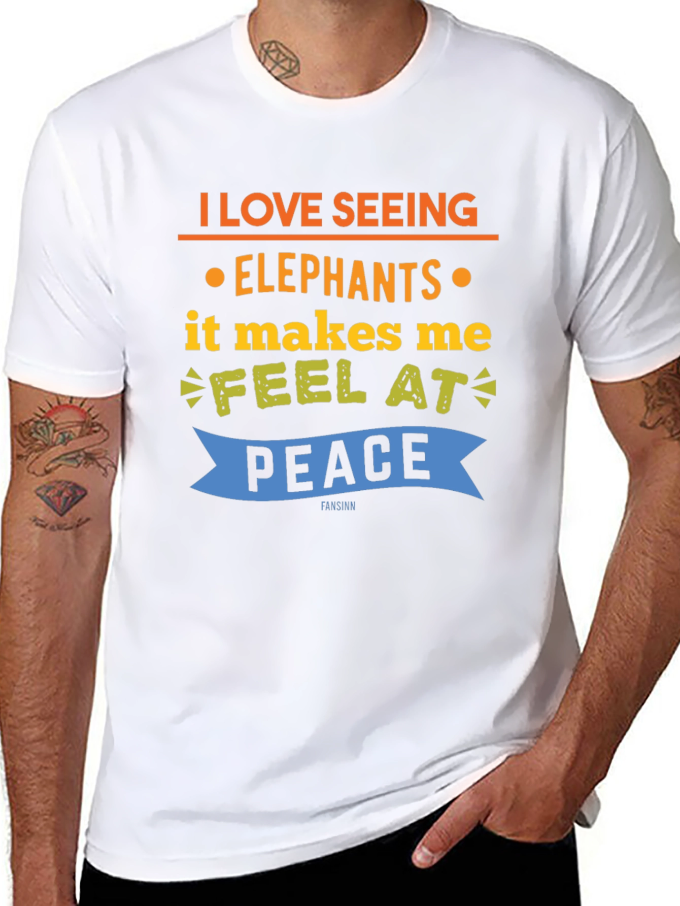 Elephant Lover T-Shirt - Feel at Peace Tee