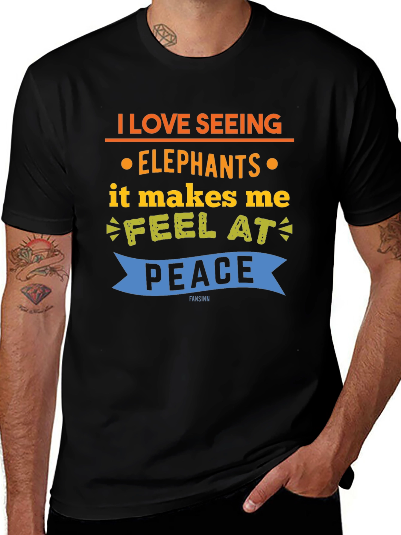 Elephant Lover T-Shirt - Feel at Peace Tee