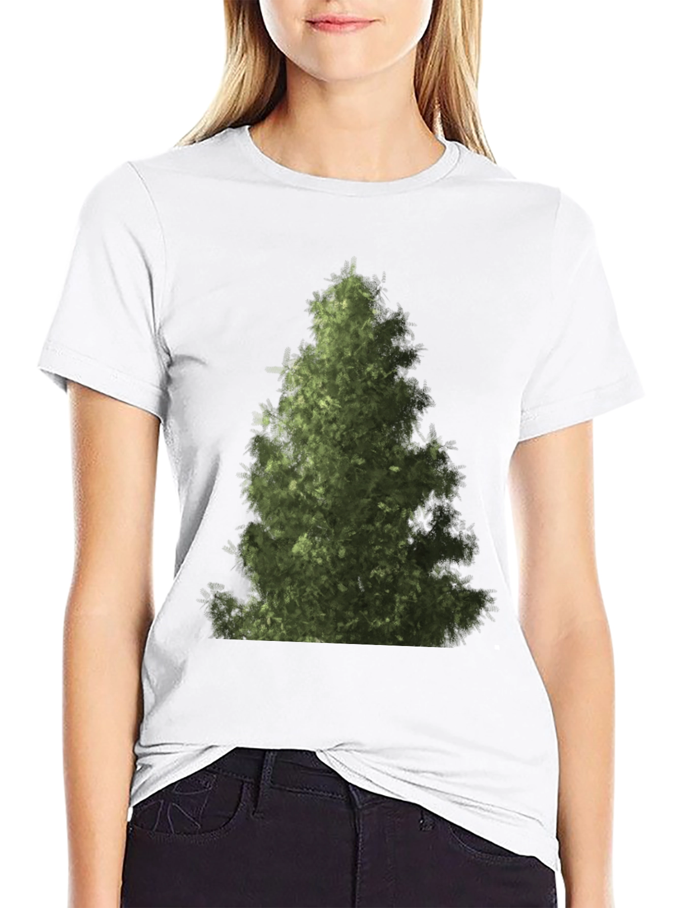 Evergreen Tree Graphic Tee - Nature Lovers T-Shirt