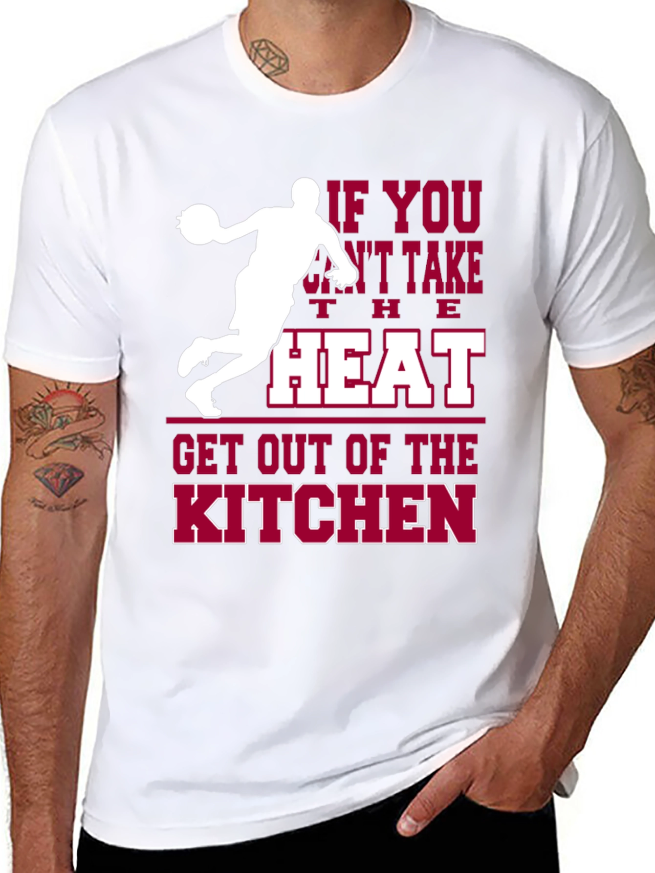 Basketball Heat Kitchen T-Shirt