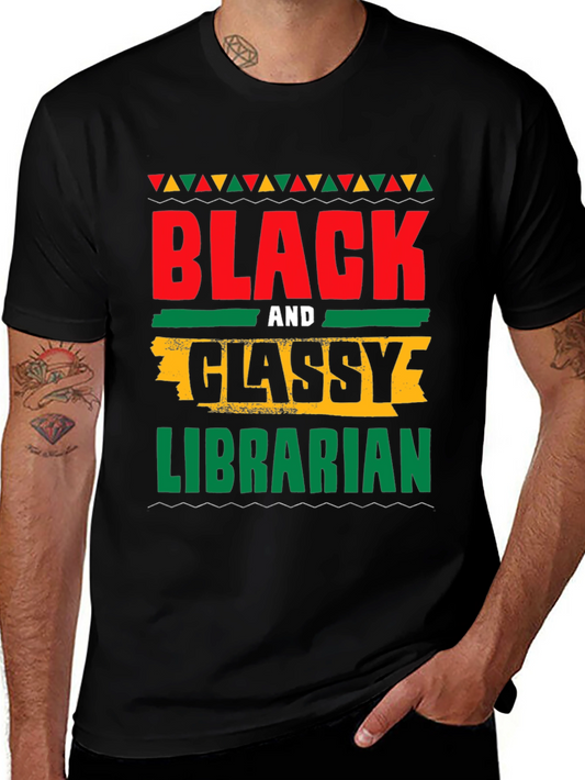 Black and Classy Librarian T-Shirt