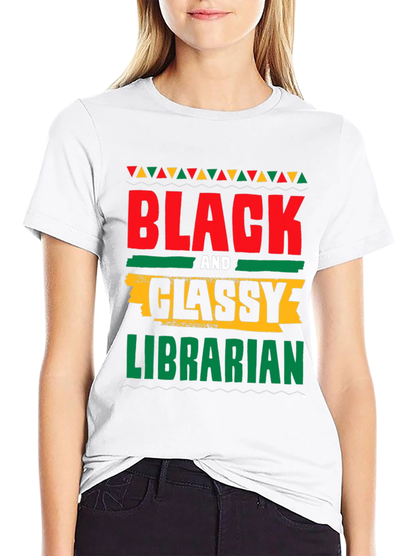 Black and Classy Librarian T-Shirt