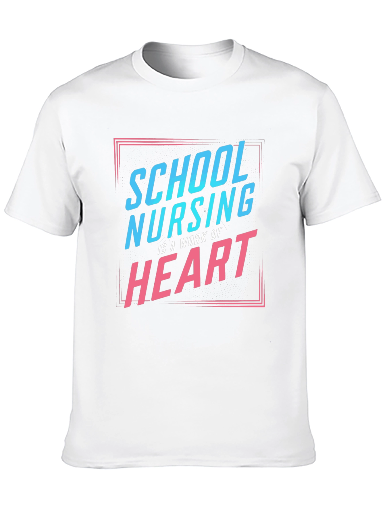 School Nurse Heart T-Shirt - Black