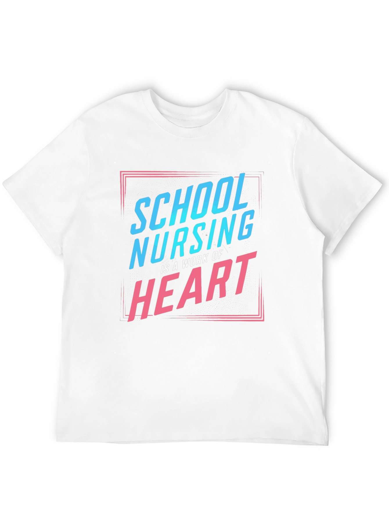 School Nurse Heart T-Shirt - Black