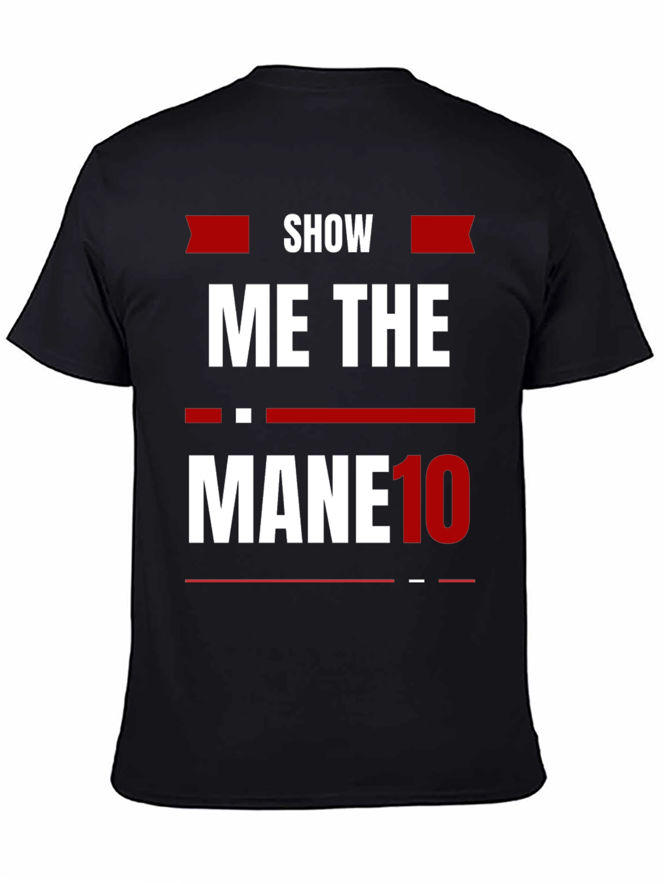 Show Me The Mane 10 Black Graphic Tee