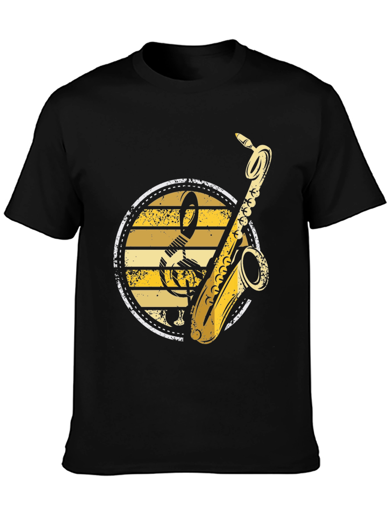 Saxophone Music T-Shirt - Retro Band Tee