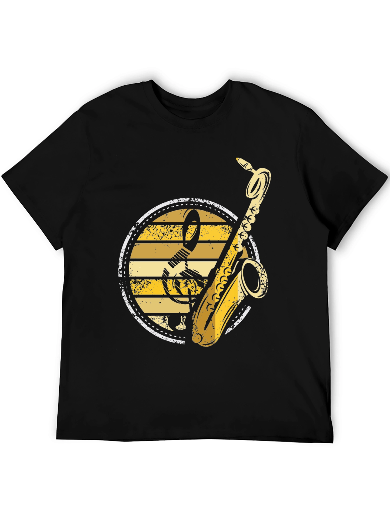 Saxophone Music T-Shirt - Retro Band Tee