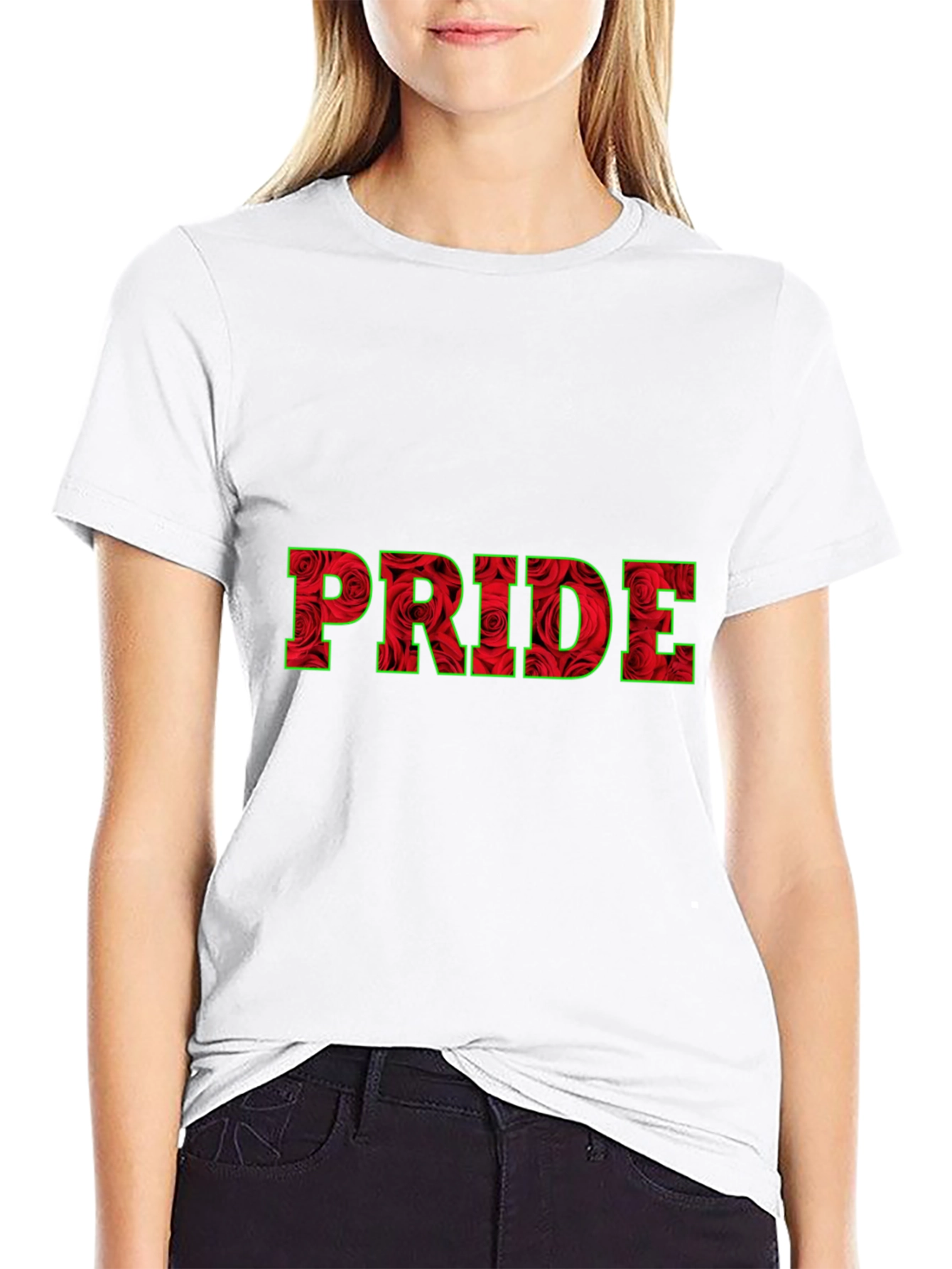 Floral Pride T-Shirt - Bold Rose Design