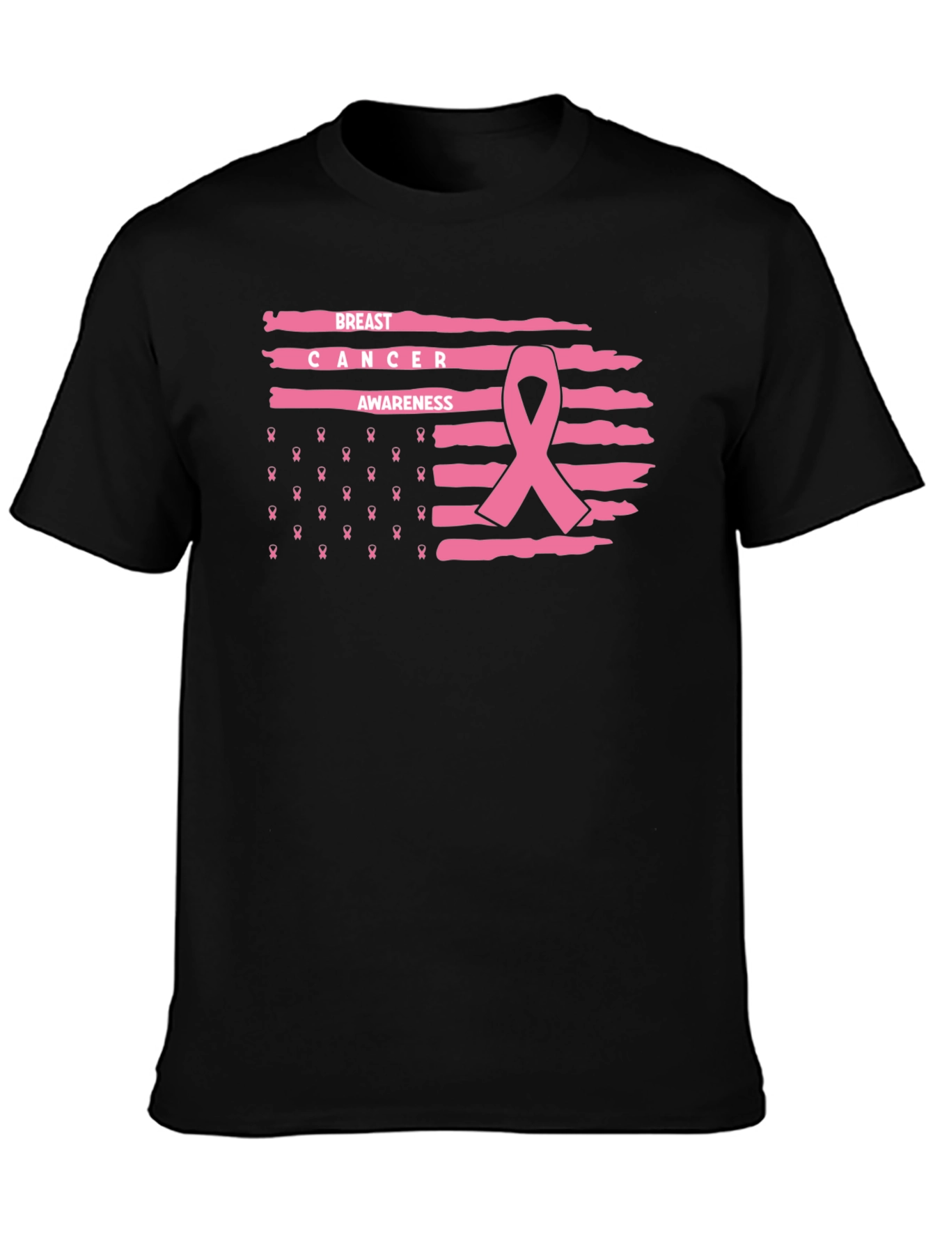 Breast Cancer Awareness Ribbon Graphic Tee