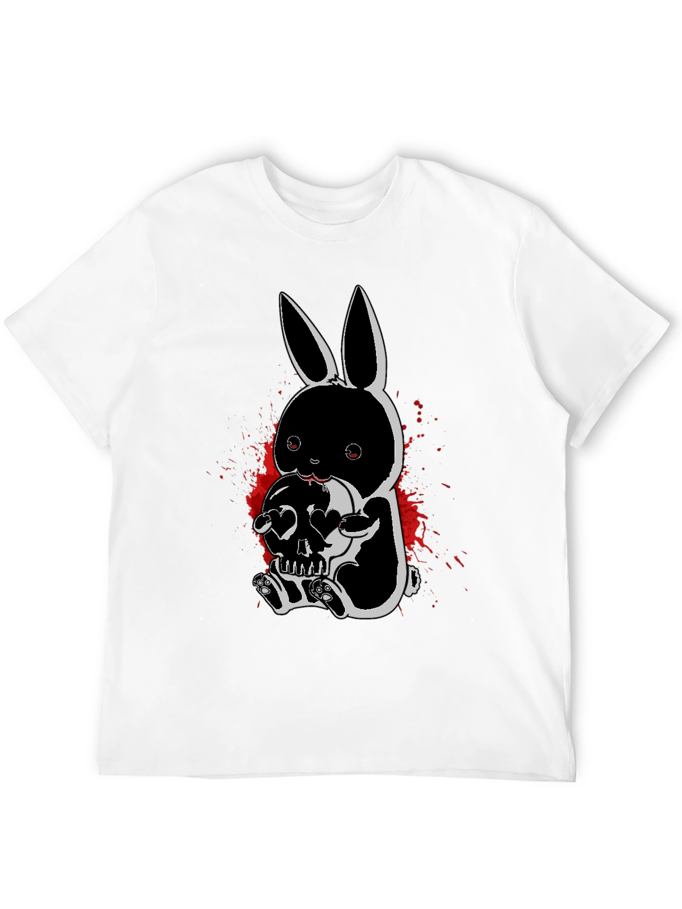 Gothic Bunny Skull T-Shirt