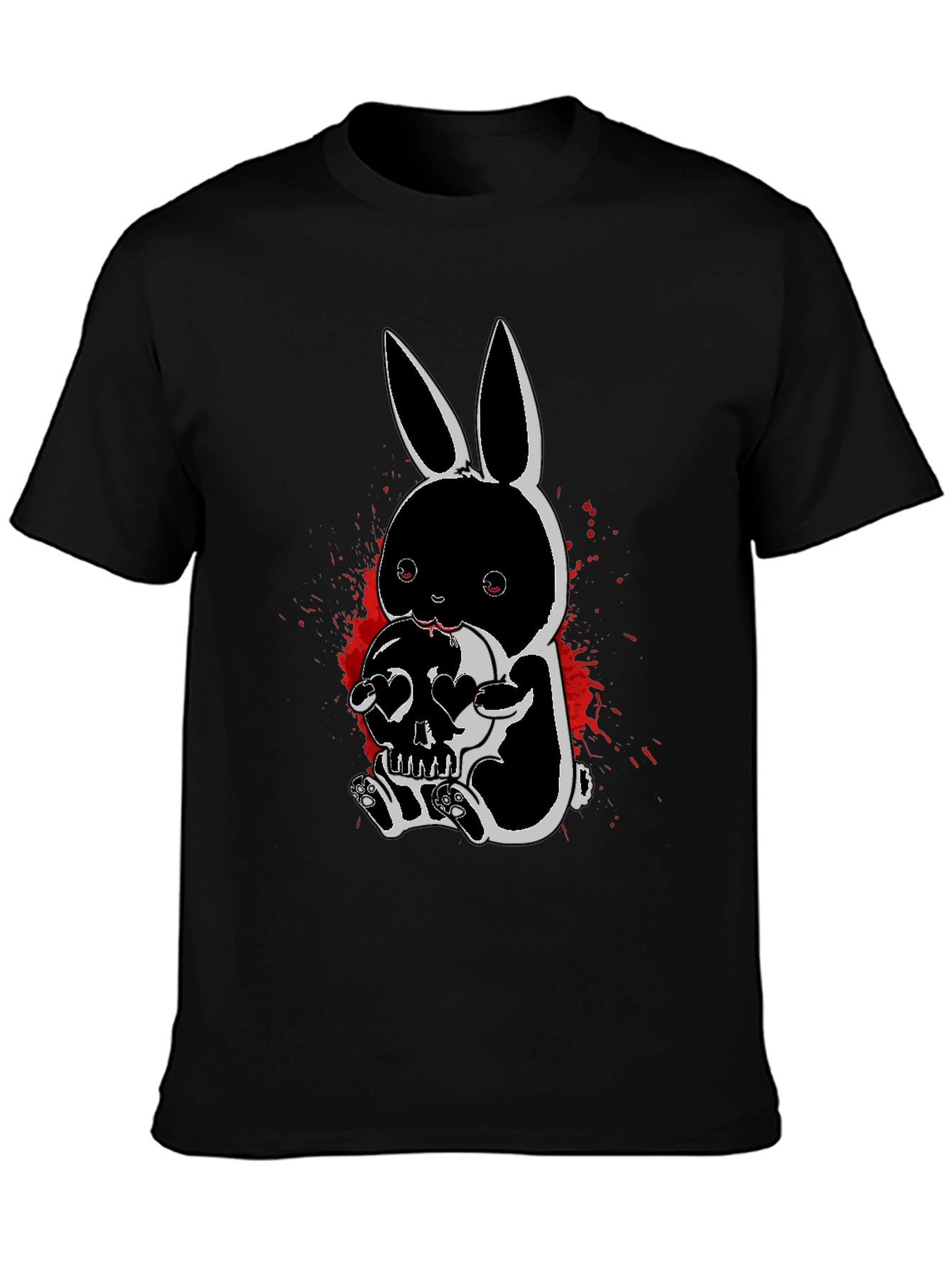 Gothic Bunny Skull T-Shirt