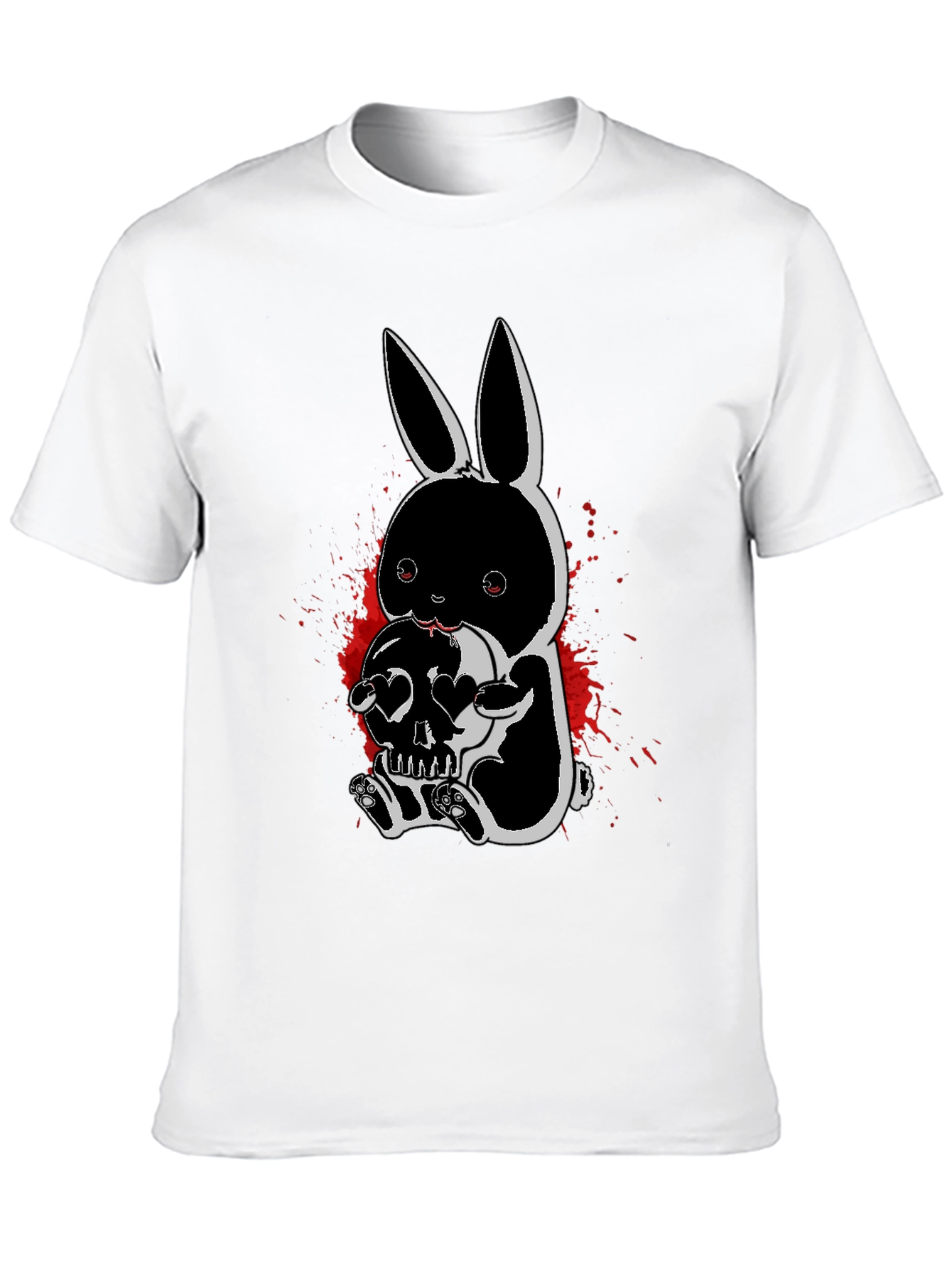 Gothic Bunny Skull T-Shirt