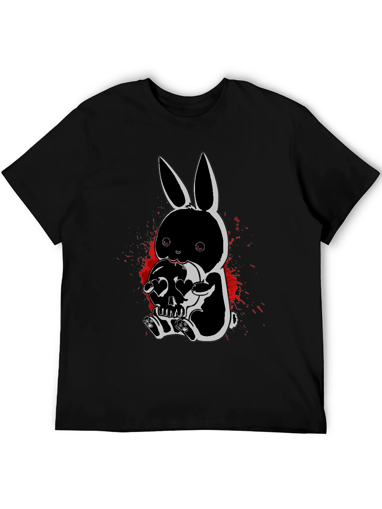 Gothic Bunny Skull T-Shirt