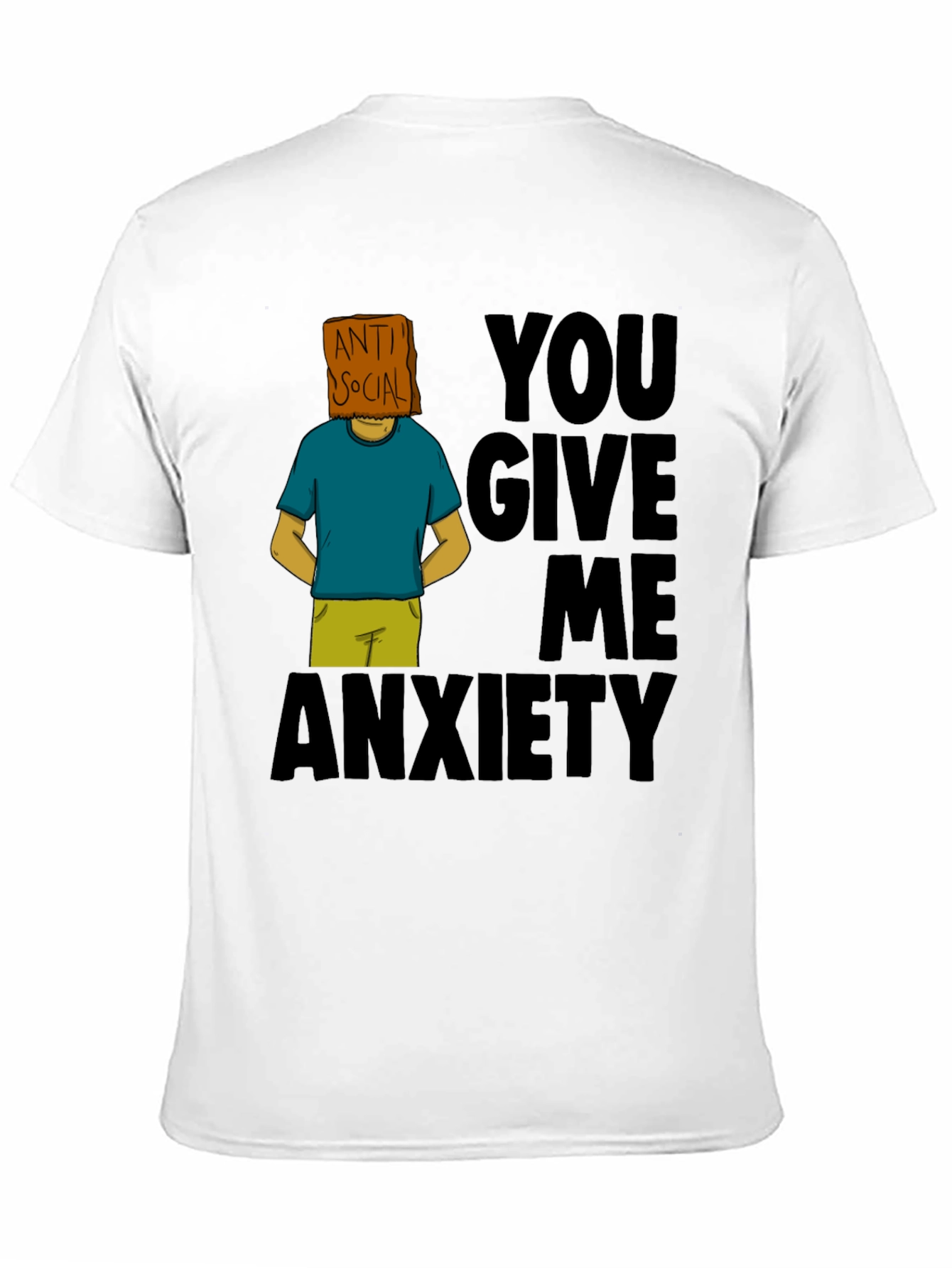 Anti-Social Anxiety Graphic T-Shirt - Black