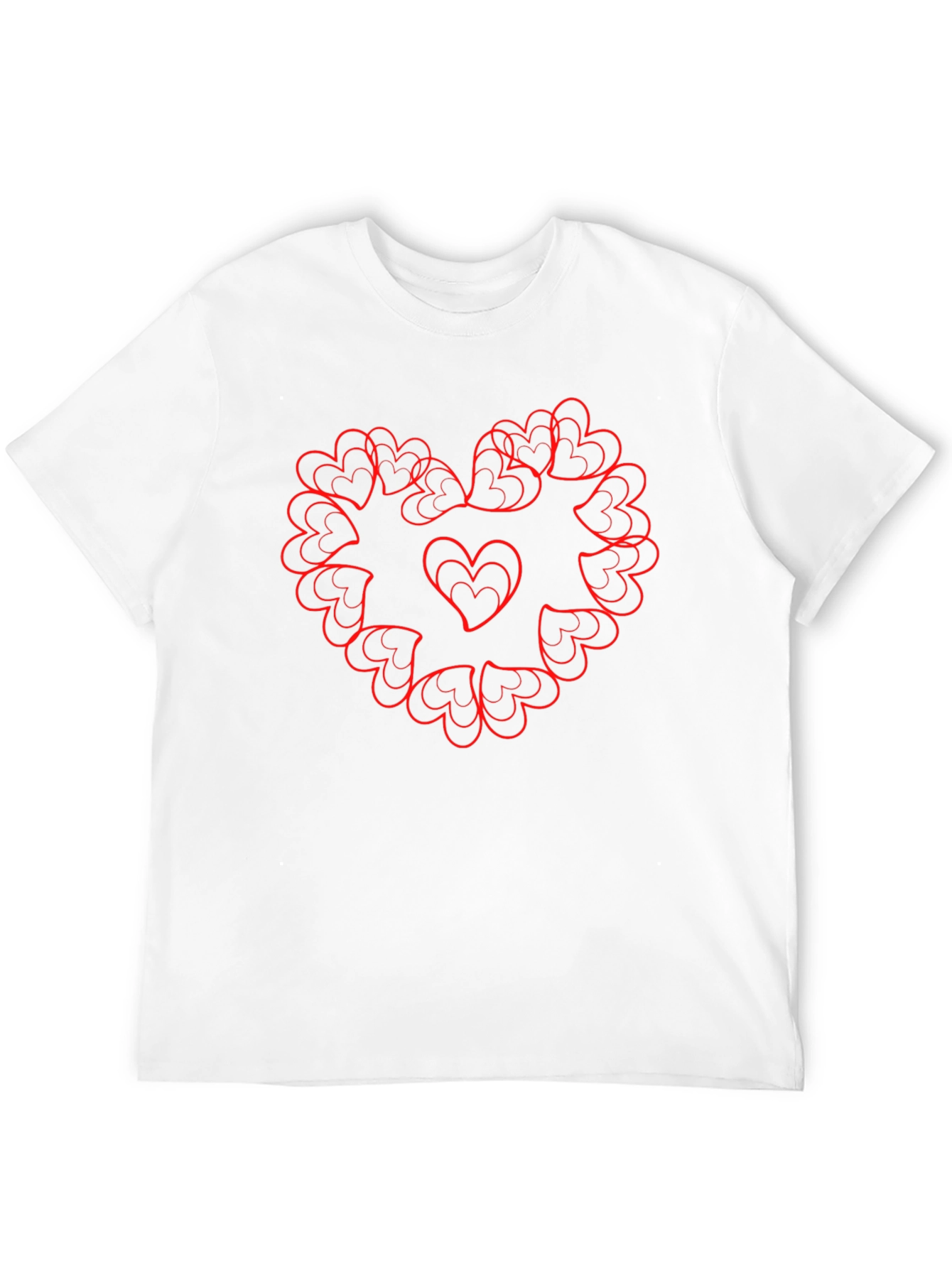 Heart Mandala Graphic Tee - Stylish Black T-Shirt