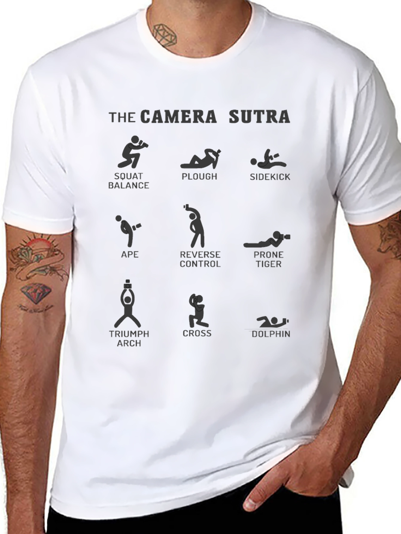 Camera Sutra Graphic Tee - Photographer Humor