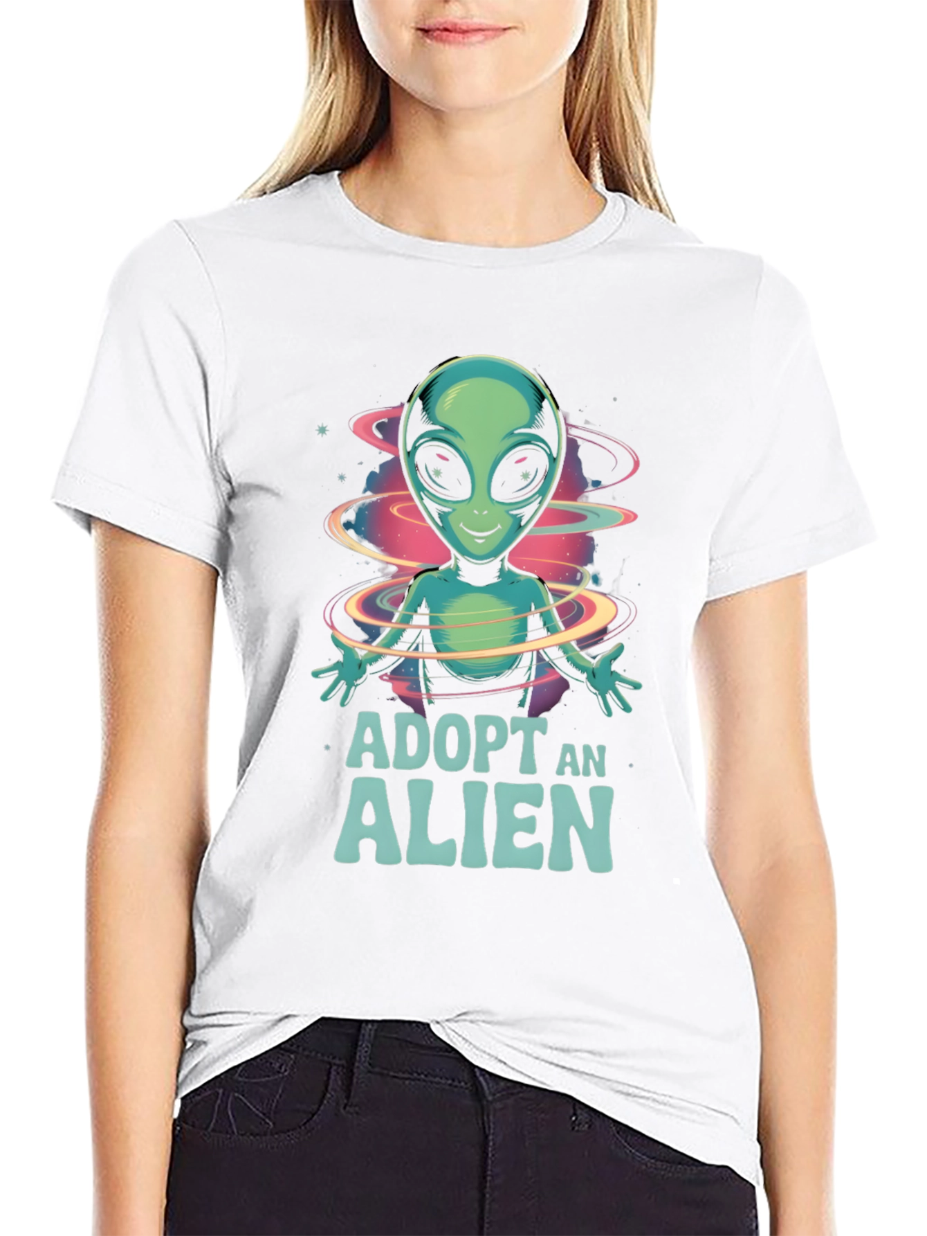 Adopt An Alien Graphic T-Shirt
