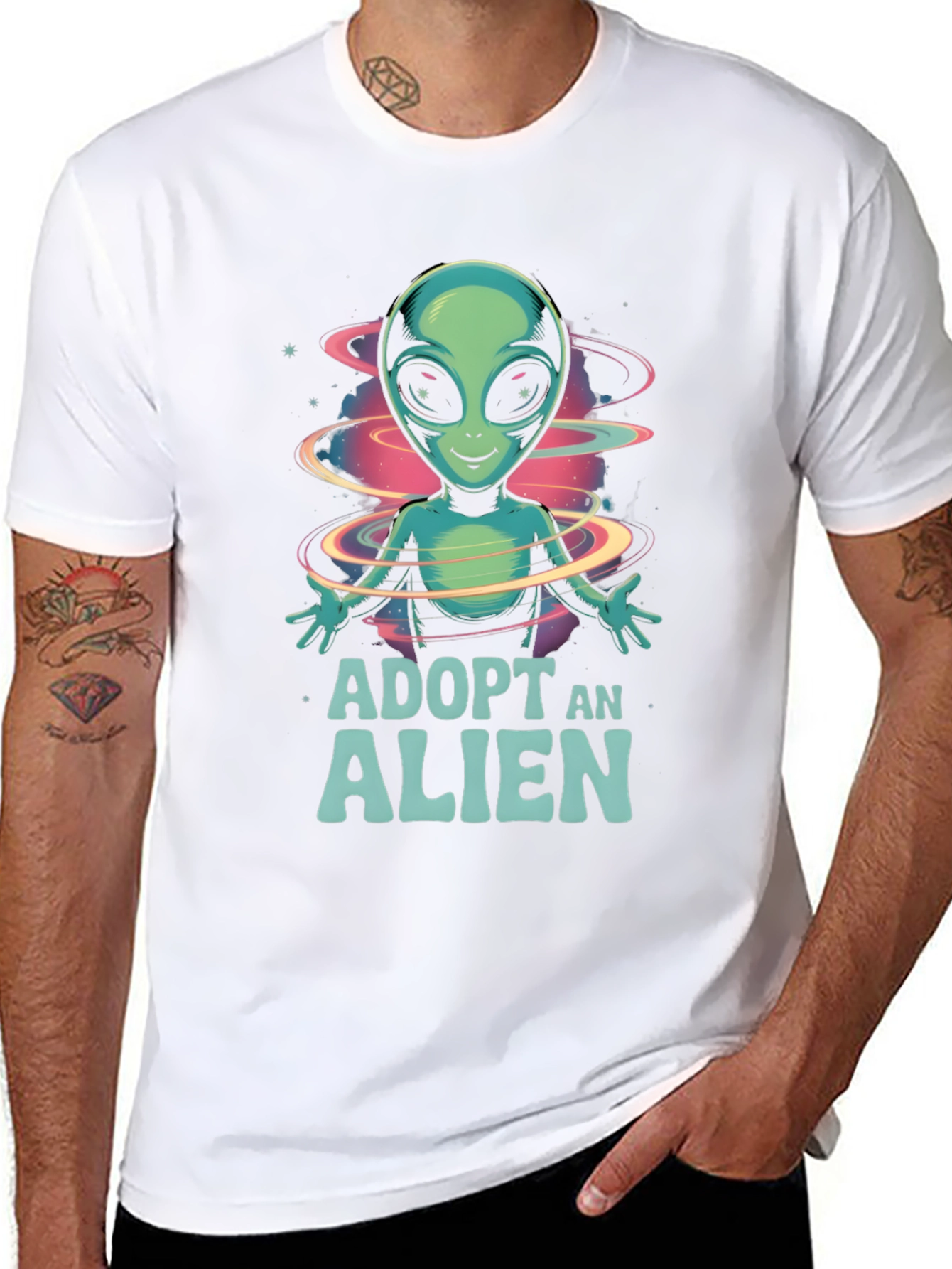 Adopt An Alien Graphic T-Shirt