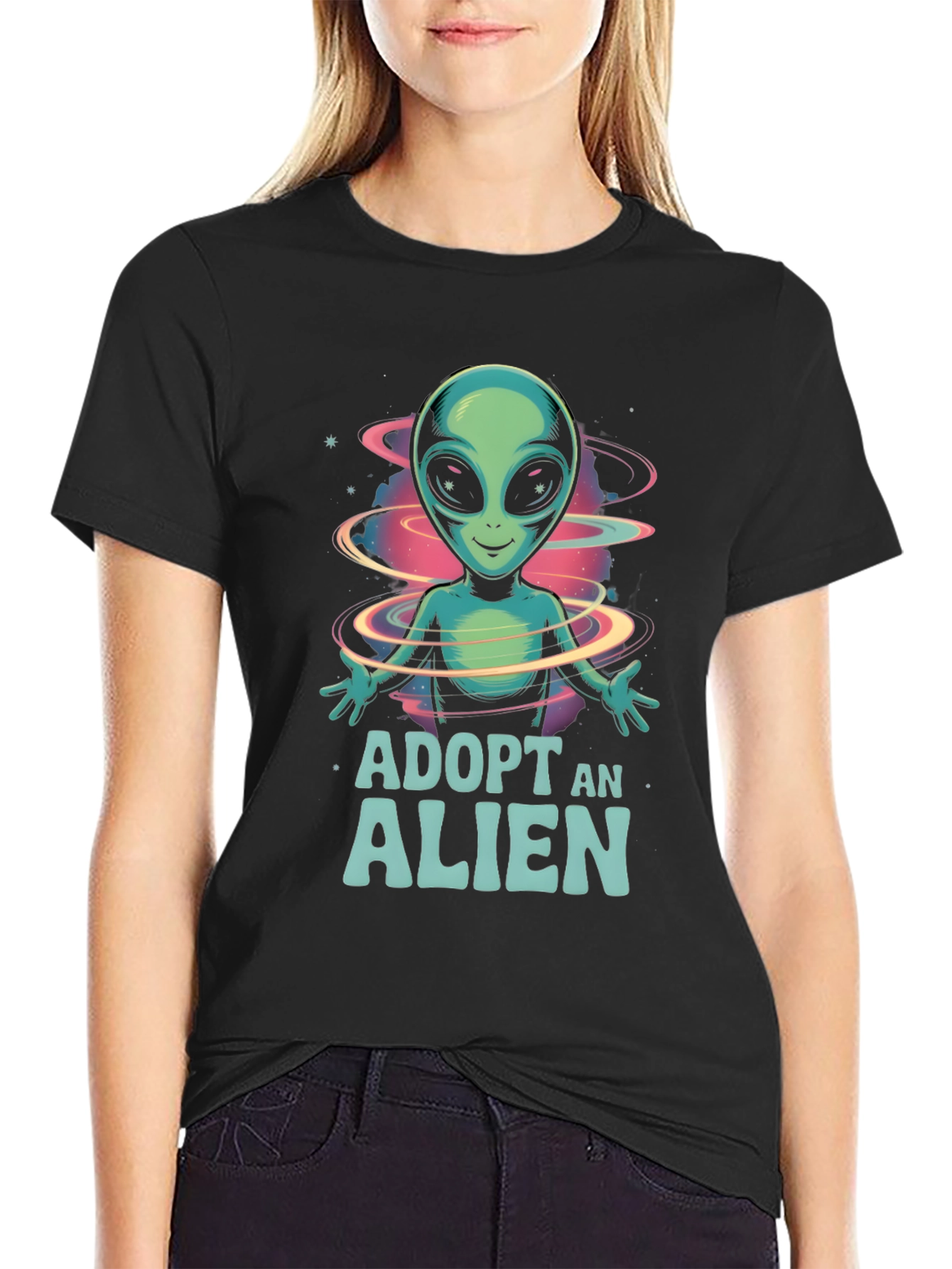 Adopt An Alien Graphic T-Shirt