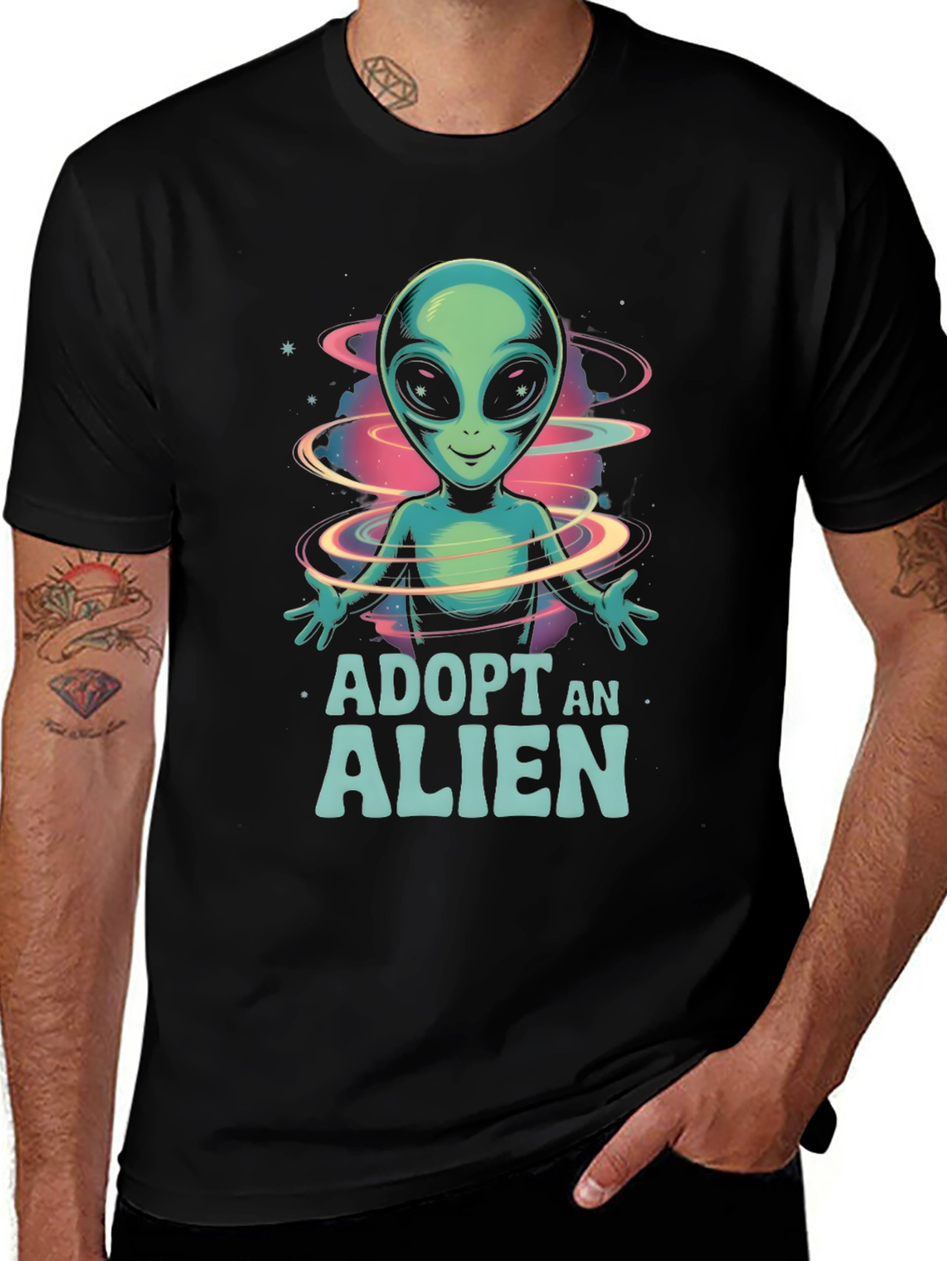 Adopt An Alien Graphic T-Shirt
