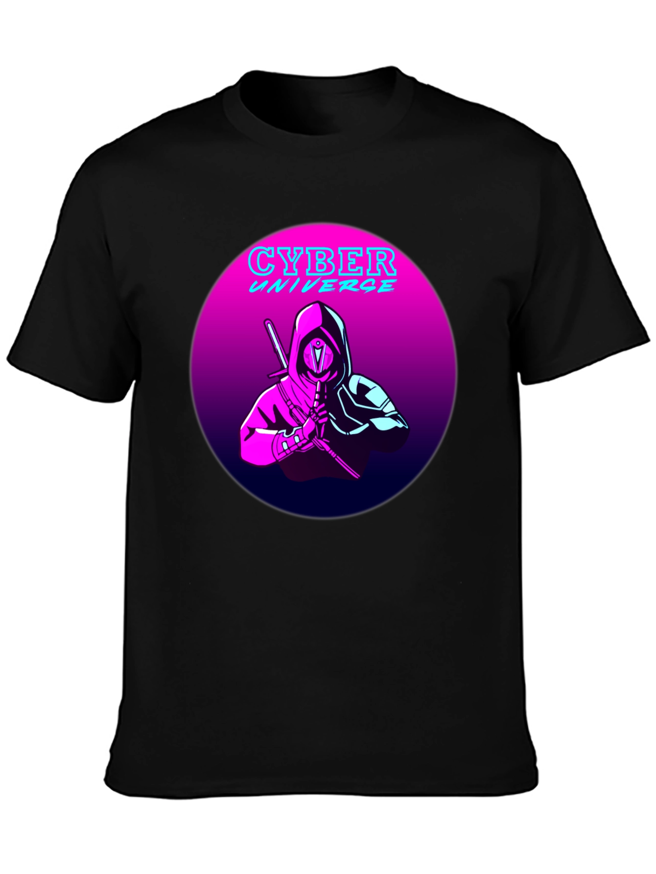 Cyber Universe Ninja T-Shirt - Retro Style