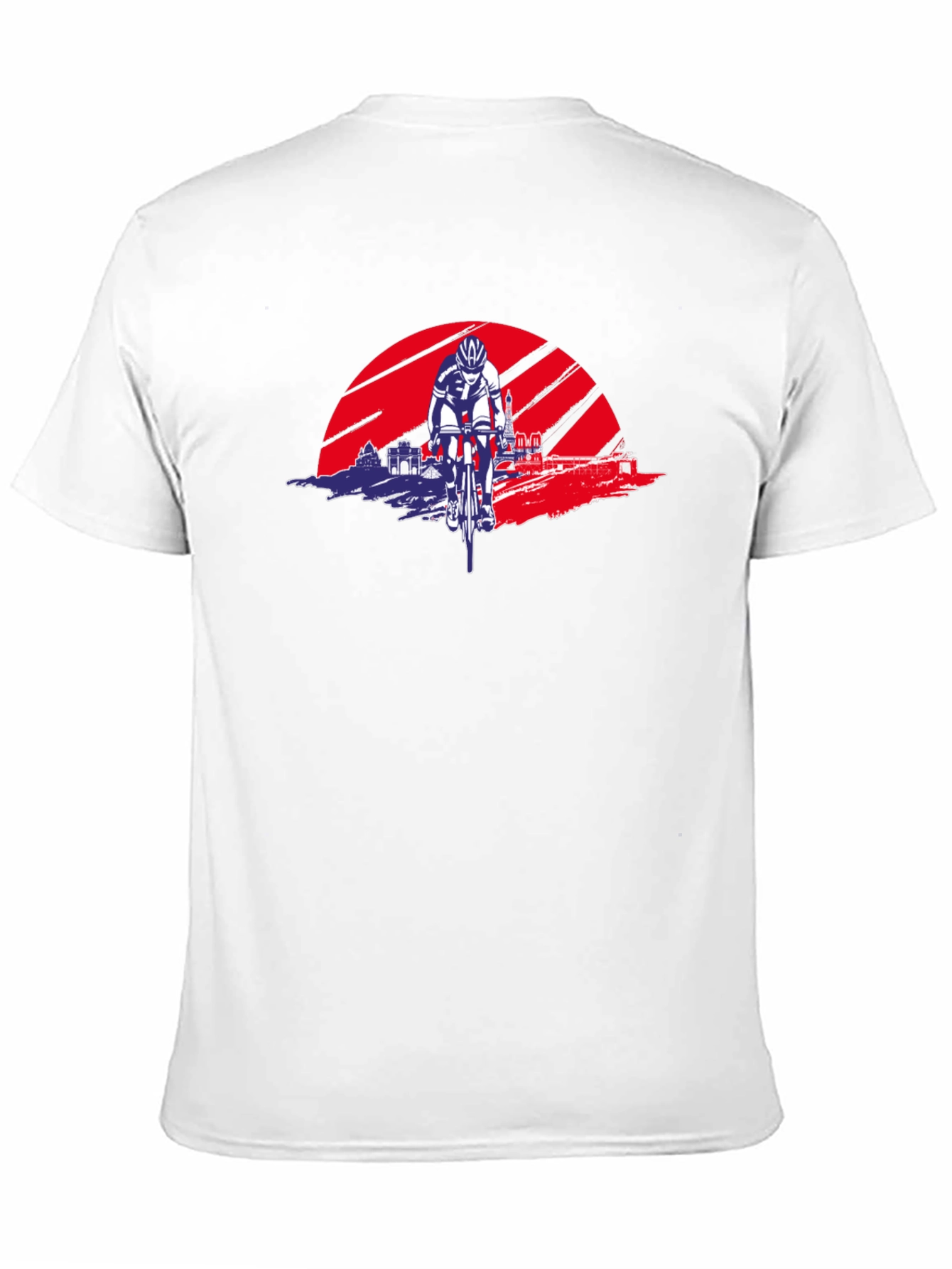 Cycling Sunset Graphic Tee - Sporty Style