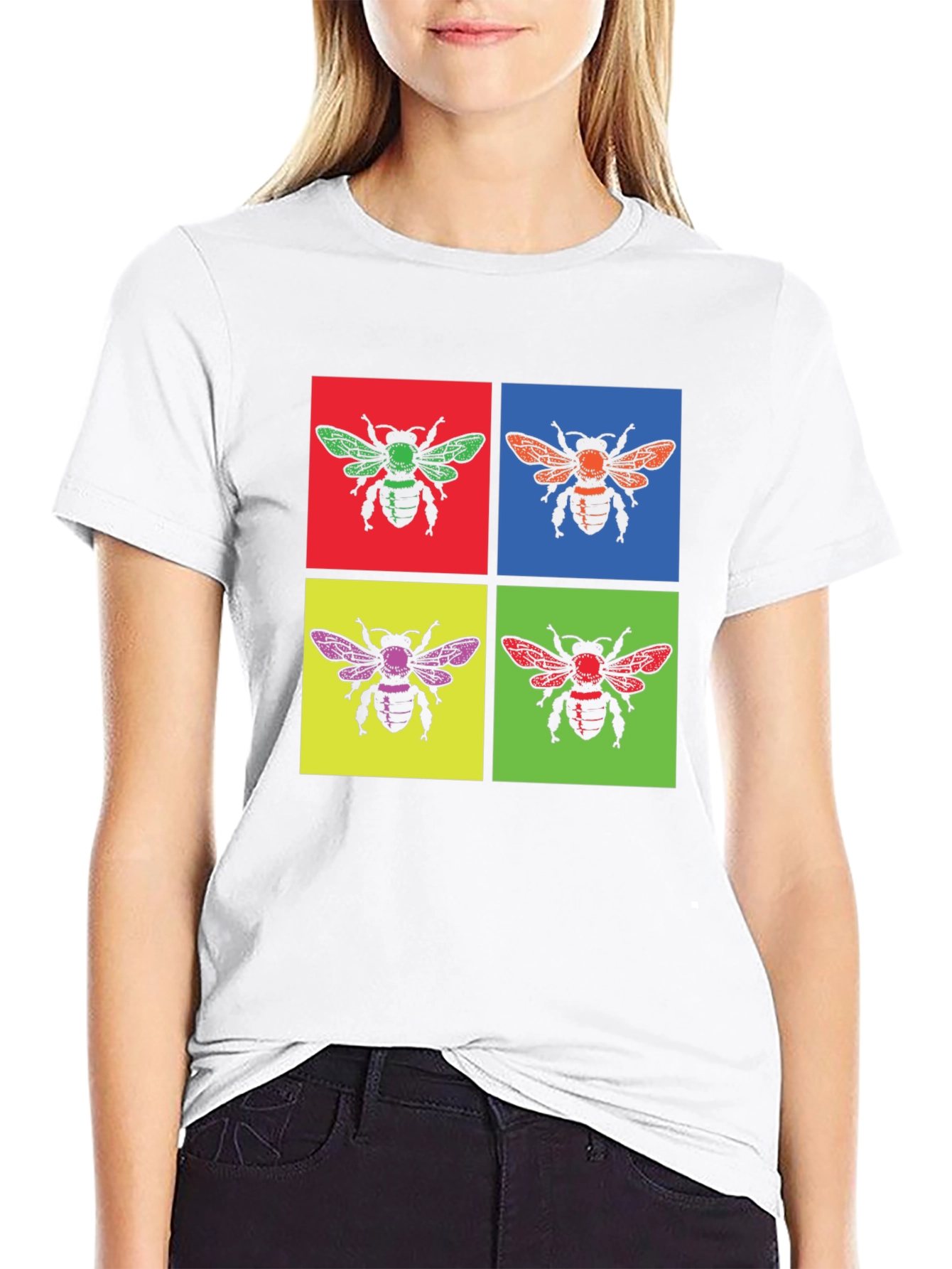 Retro Bee Pop Art Graphic Tee