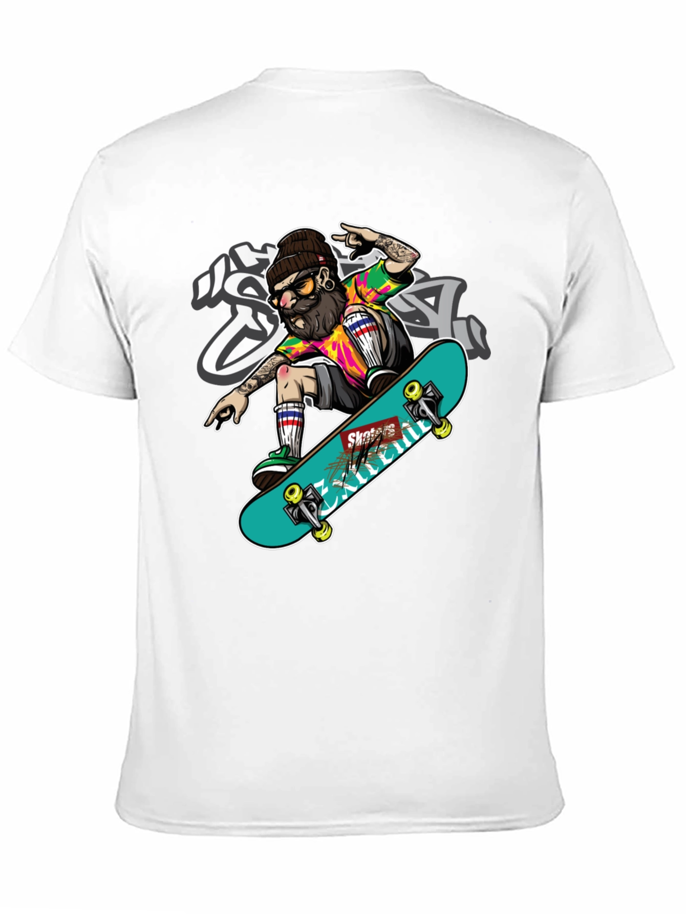 Skater Graphic T-Shirt - Cool Trendy Tee